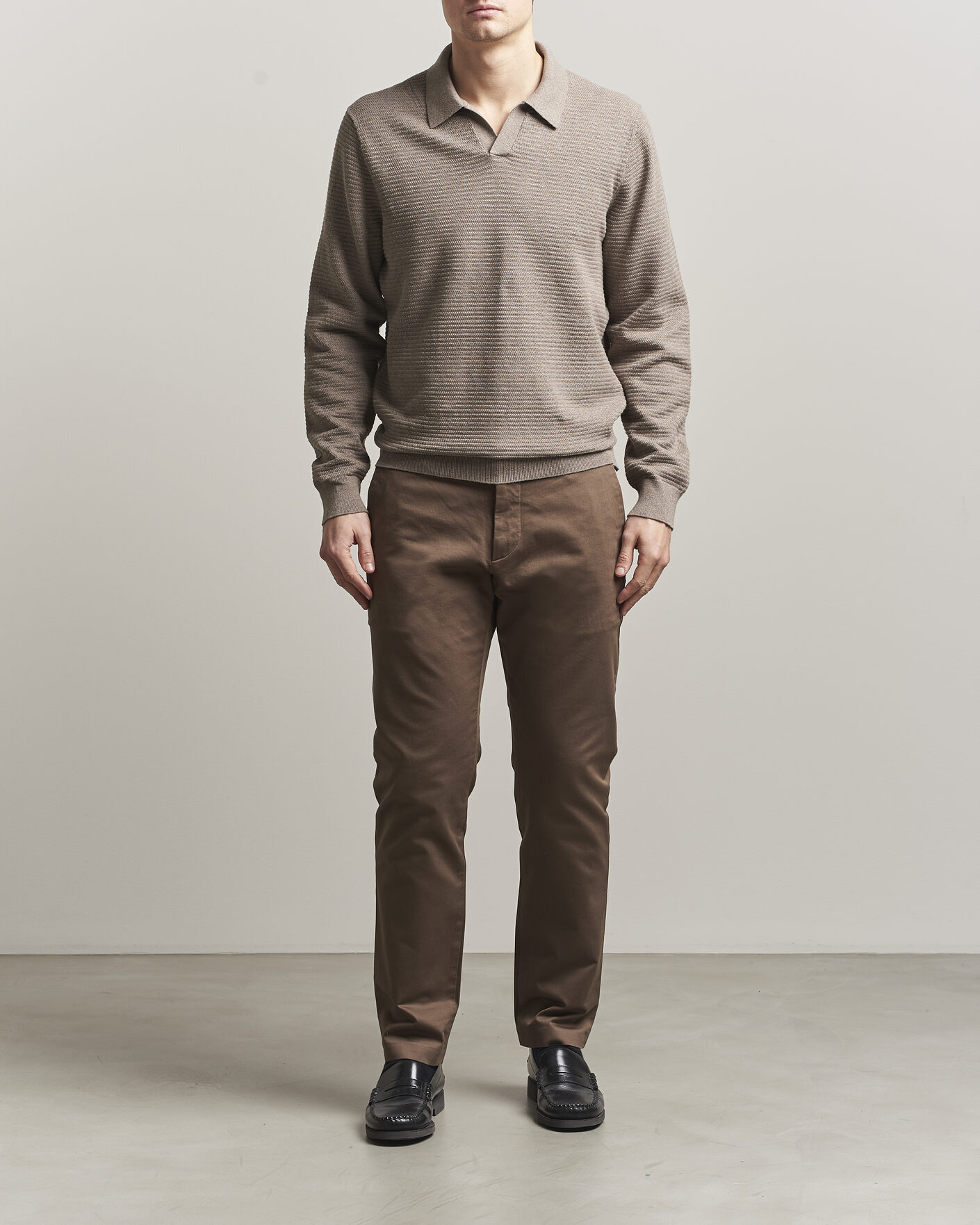 Hombres | Pantalones | NN07 | Theo Regular Fit Stretch Chinos Mable Husk