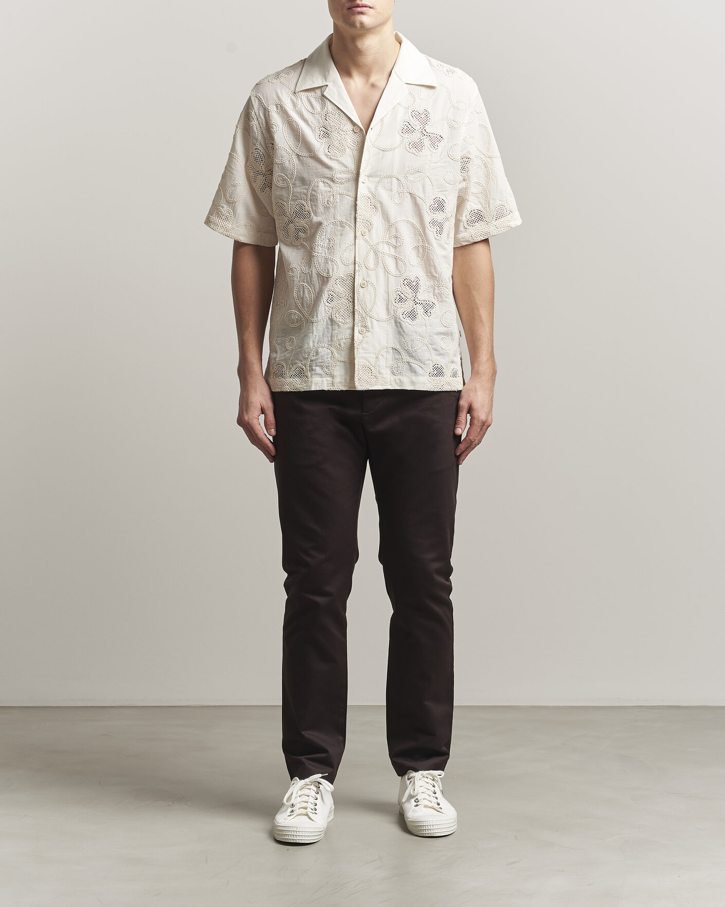 Hombres | Pantalones | NN07 | Theo Regular Fit Stretch Chinos Deep Truffle