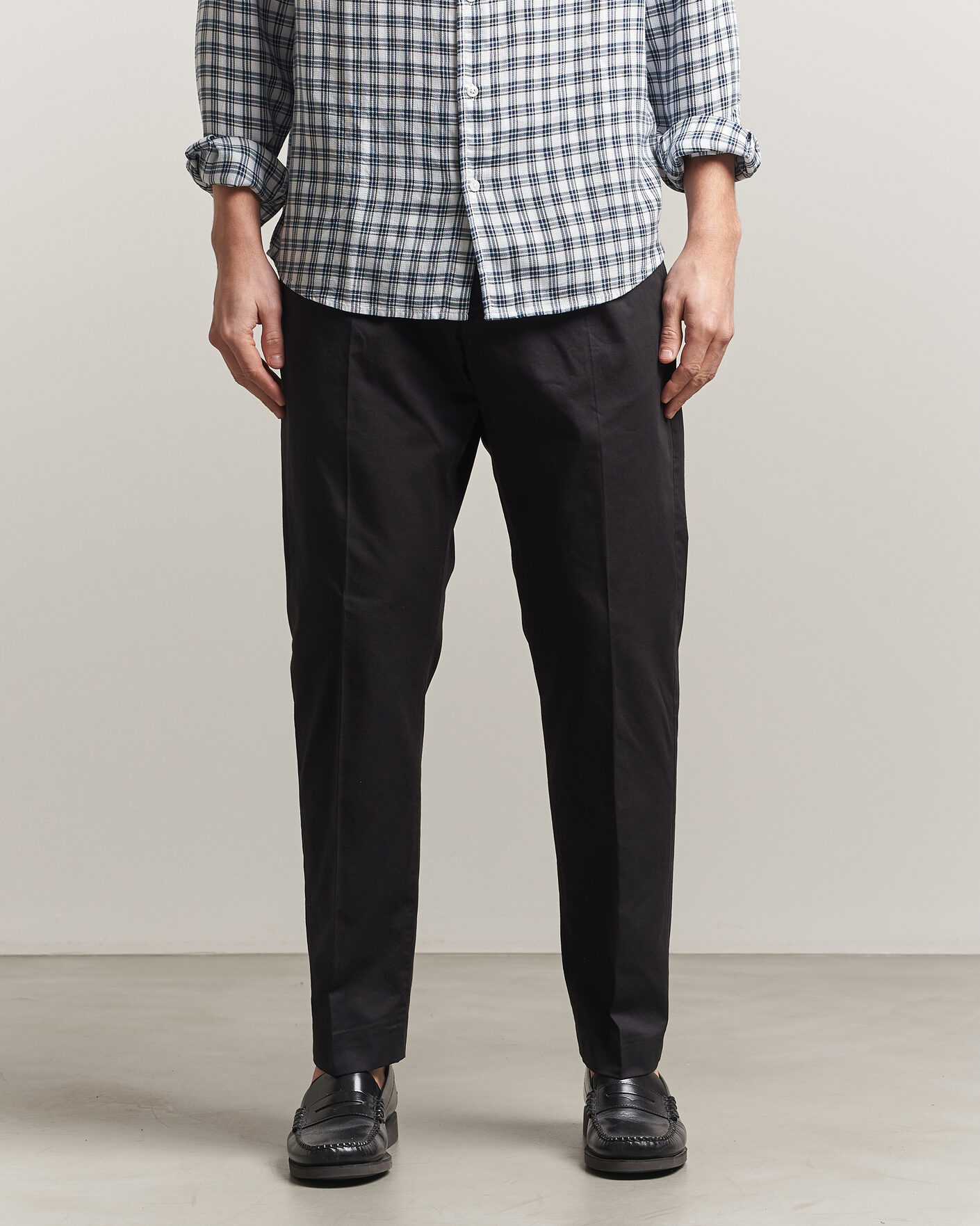 Hombres | Pantalones | NN07 | Bill Pleated Trousers Black