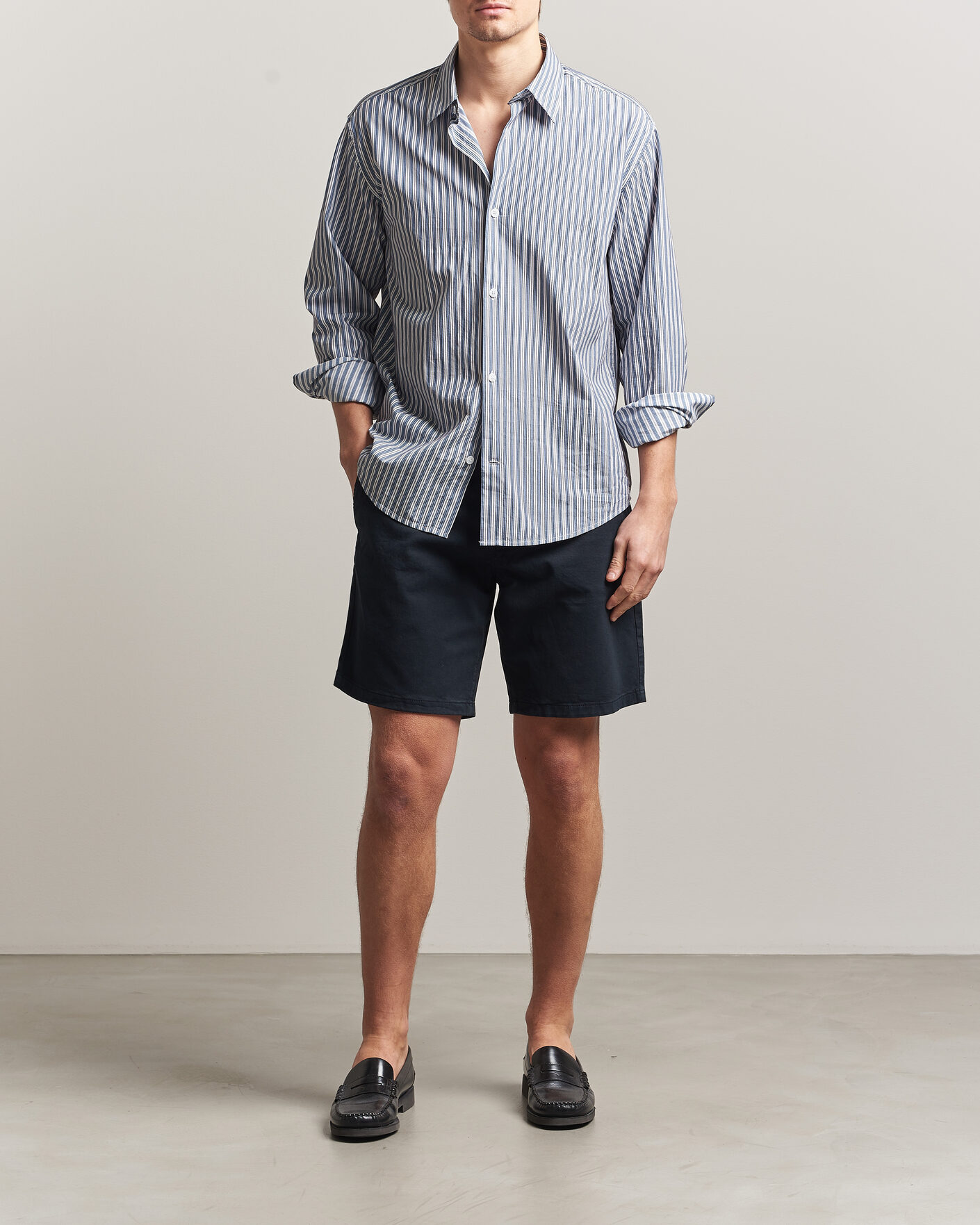 Hombres | Pantalones cortos | NN07 | Aden Regular Fit Chino Shorts Navy Blue