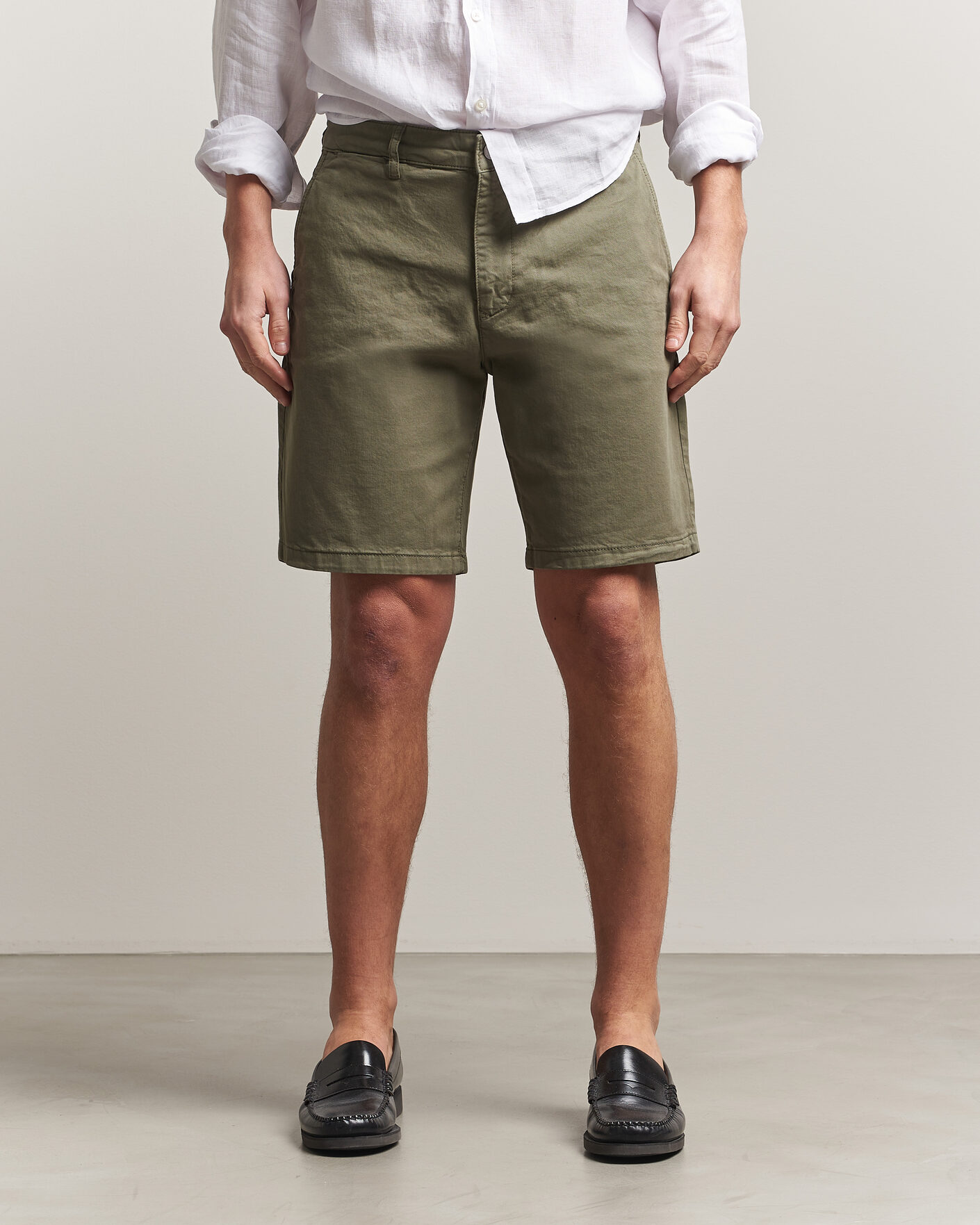 Hombres | Pantalones cortos | NN07 | Aden Regular Fit Chino Shorts Capers Green