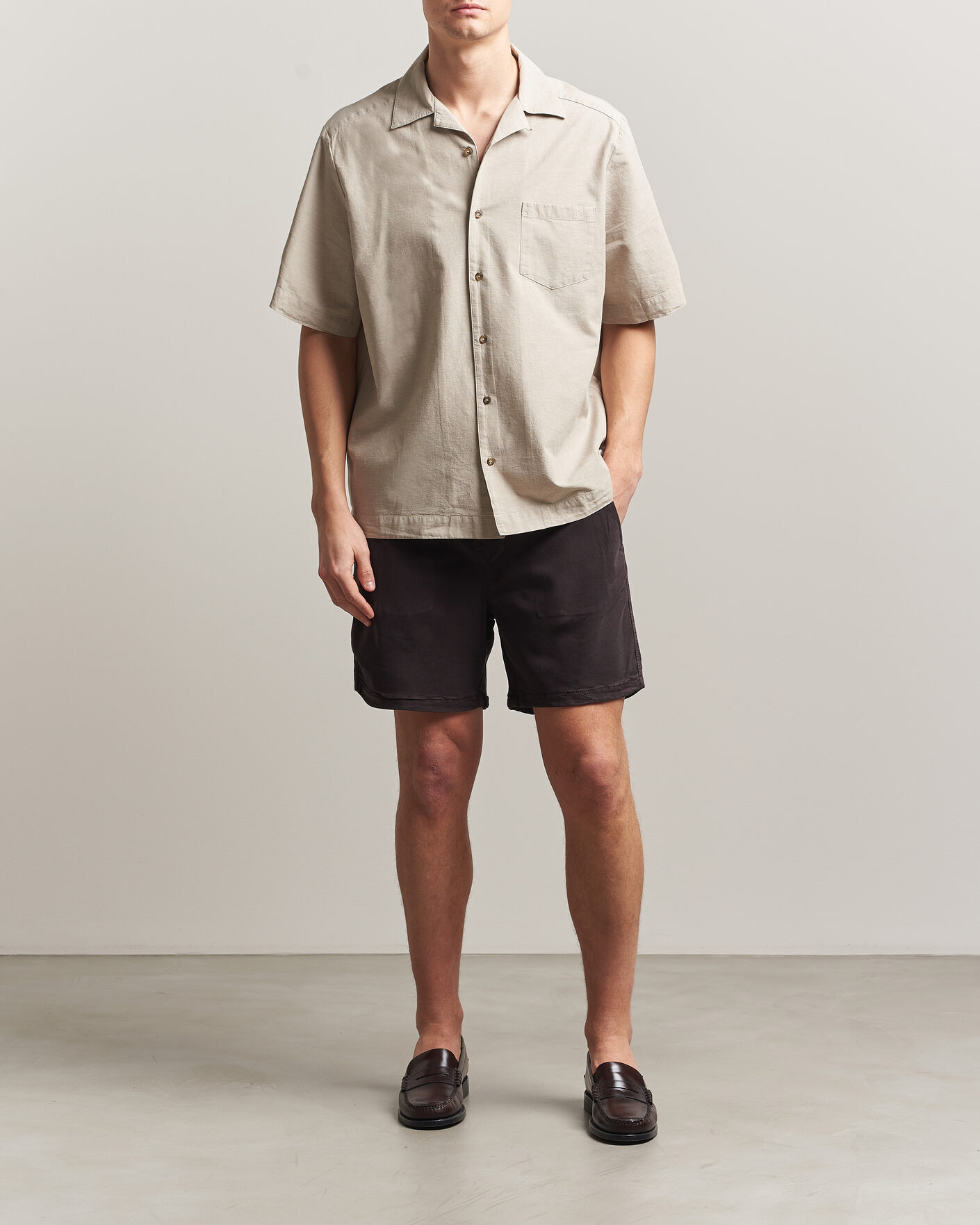 Hombres | Pantalones cortos | NN07 | Gregor Drawstring Shorts Deep Truffle