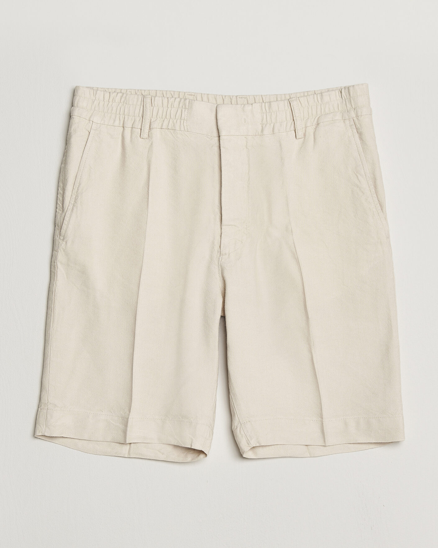 Hombres | Pantalones cortos | NN07 | Billie Linen/Viscose Drawstring Shorts Ivory