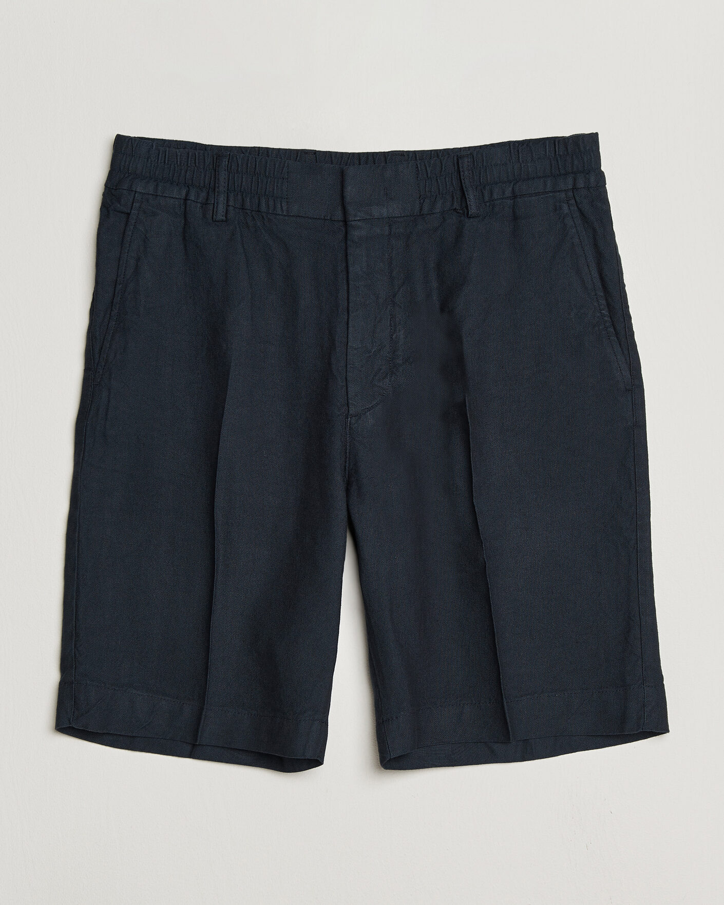 Hombres | Pantalones cortos | NN07 | Billie Linen/Viscose Drawstring Shorts Deep Navy