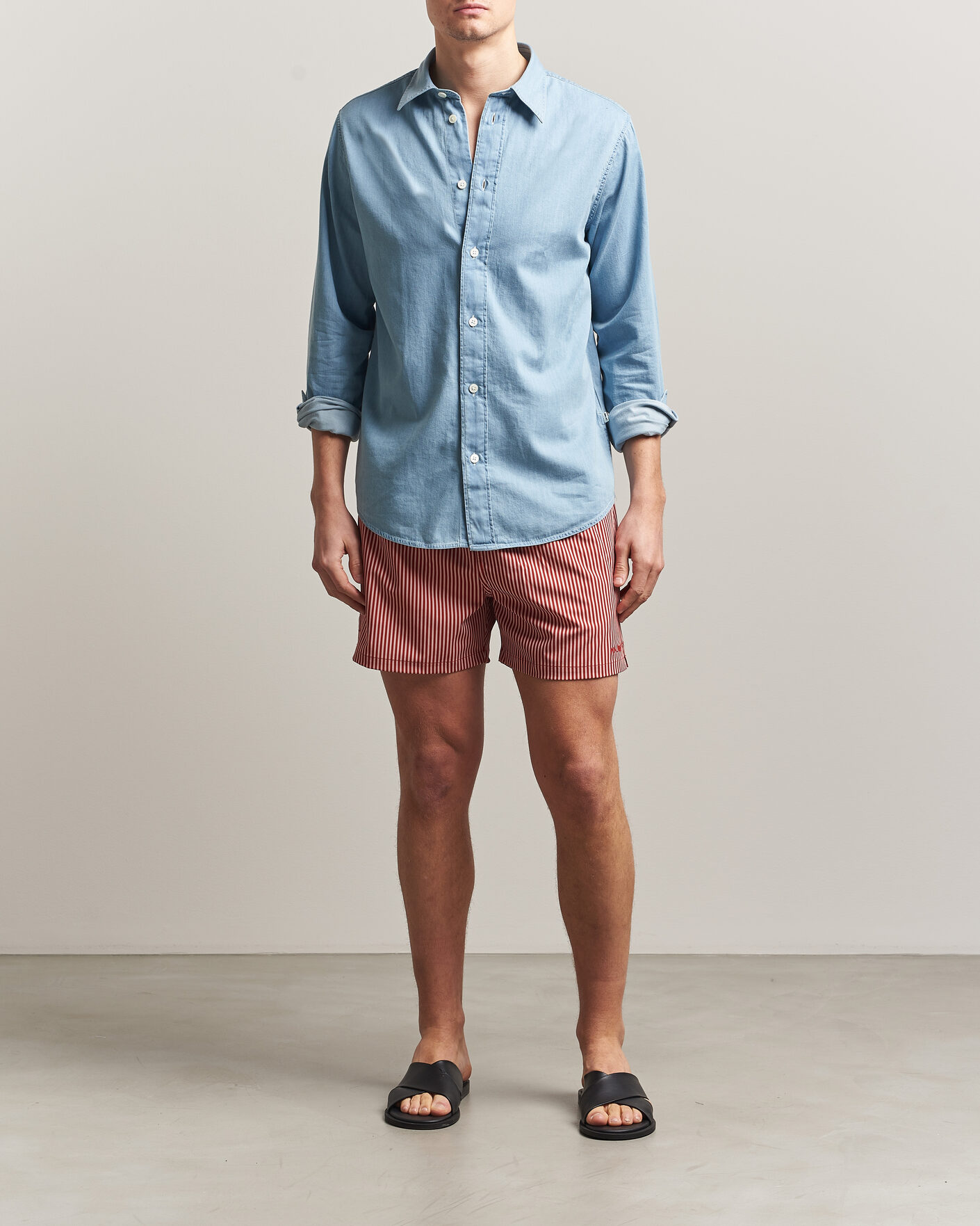 Hombres | Bañadores | NN07 | Holiday Swimshorts Red/White