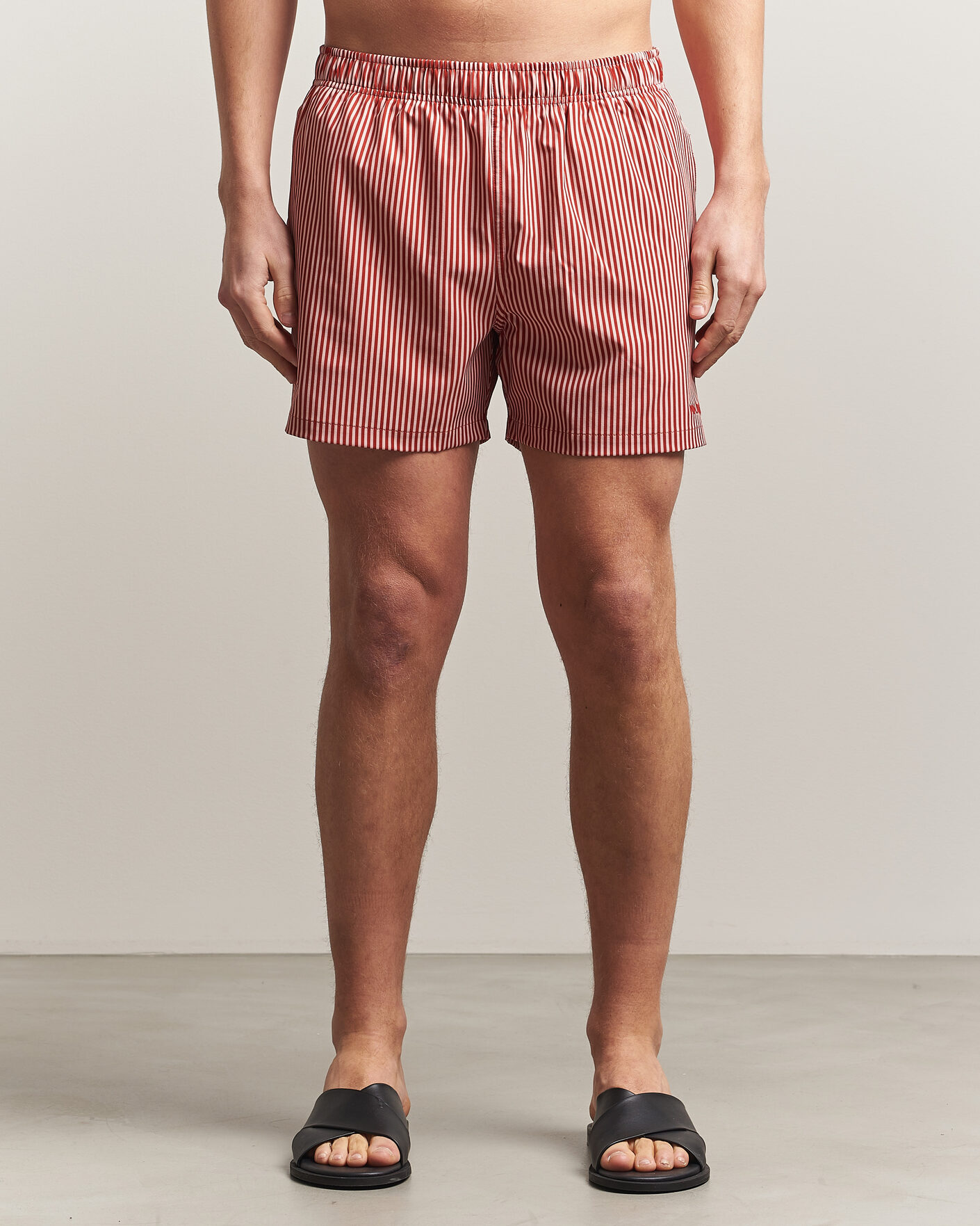 Hombres | Bañadores | NN07 | Holiday Swimshorts Red/White