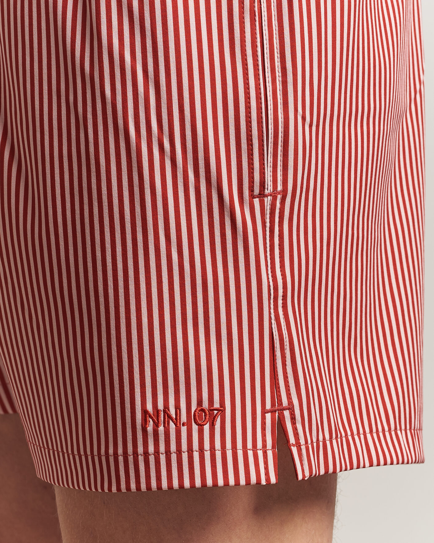 Hombres | Bañadores | NN07 | Holiday Swimshorts Red/White