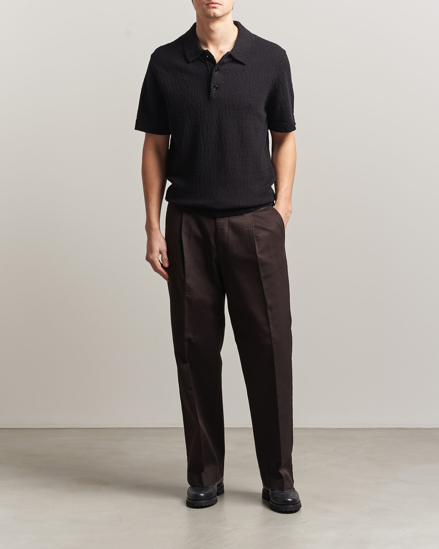 Hombres | Polos | NN07 | Randy Knitted Polo Black