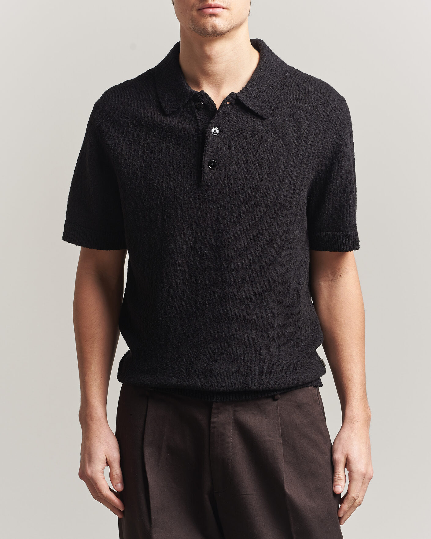 Hombres | Polos | NN07 | Randy Knitted Polo Black