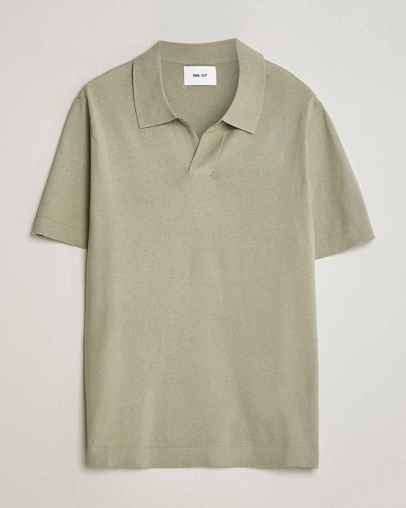 Hombres | Polos | NN07 | Ryan Cotton/Linen Polo Sage Green