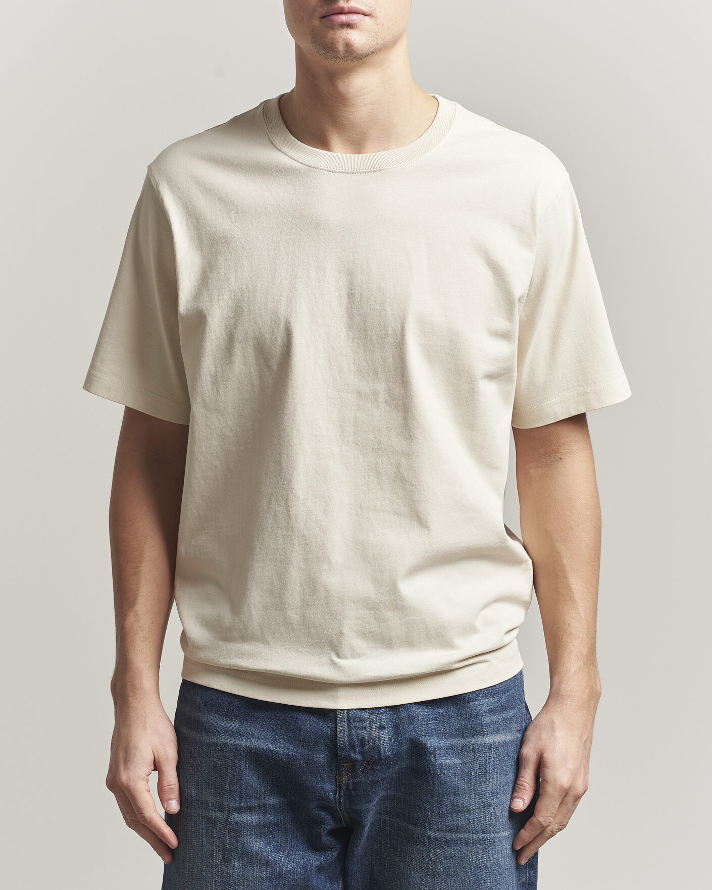 Hombres | Camisetas | NN07 | Jett Washed Printed Crew Neck T-Shirt Ivory