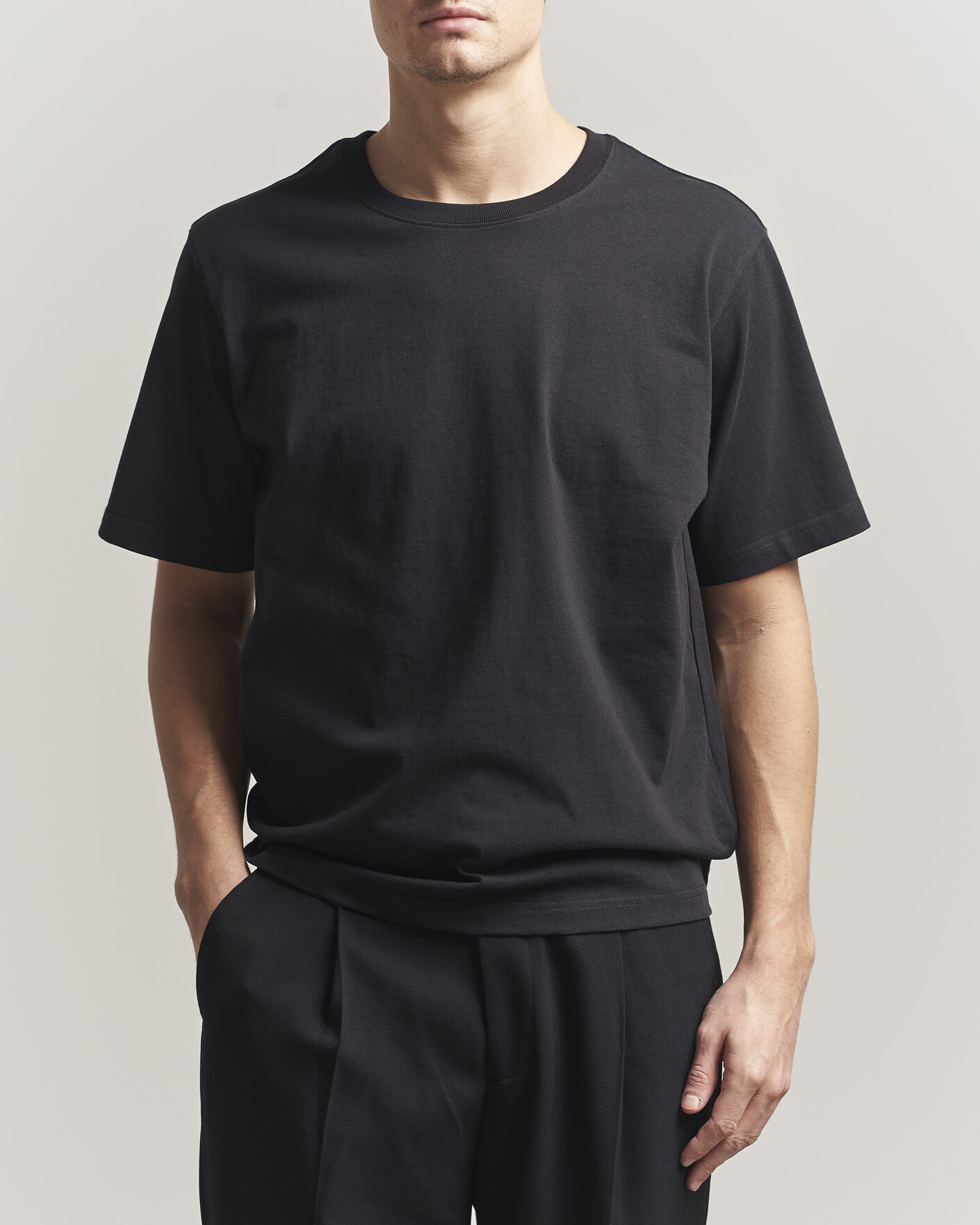 Hombres | Camisetas | NN07 | Jett Washed Printed Crew Neck T-Shirt Black