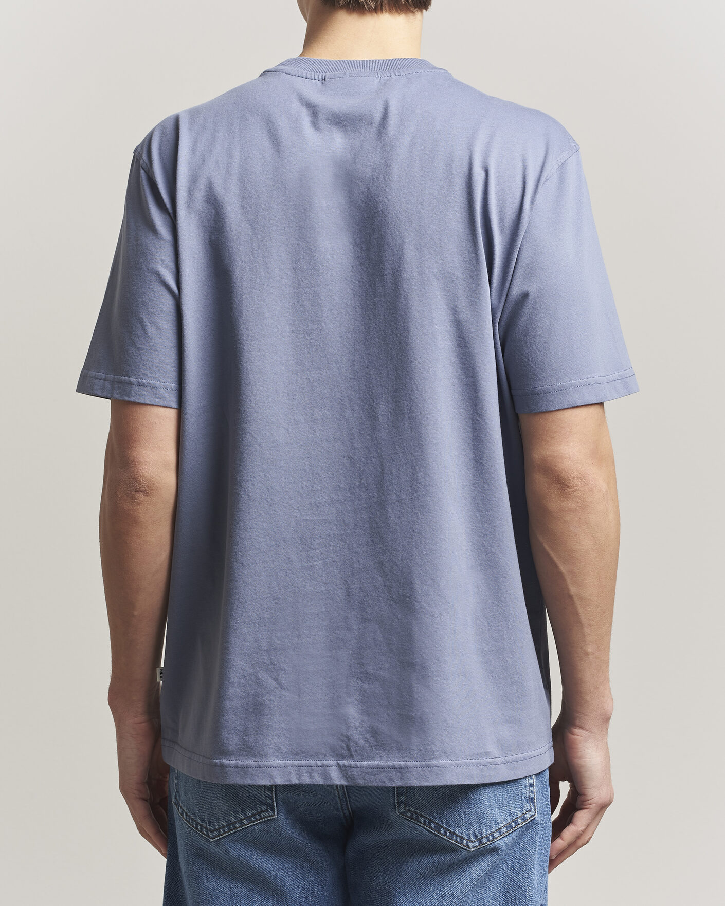Hombres | Camisetas | NN07 | Adam Pima Crew Neck T-Shirt Stone Blue