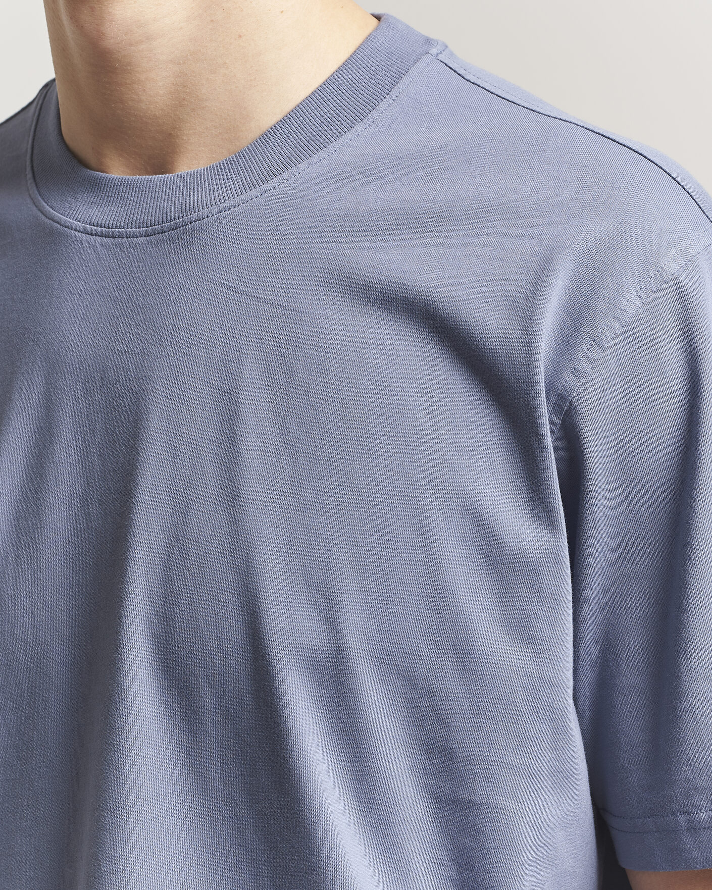 Hombres | Camisetas | NN07 | Adam Pima Crew Neck T-Shirt Stone Blue