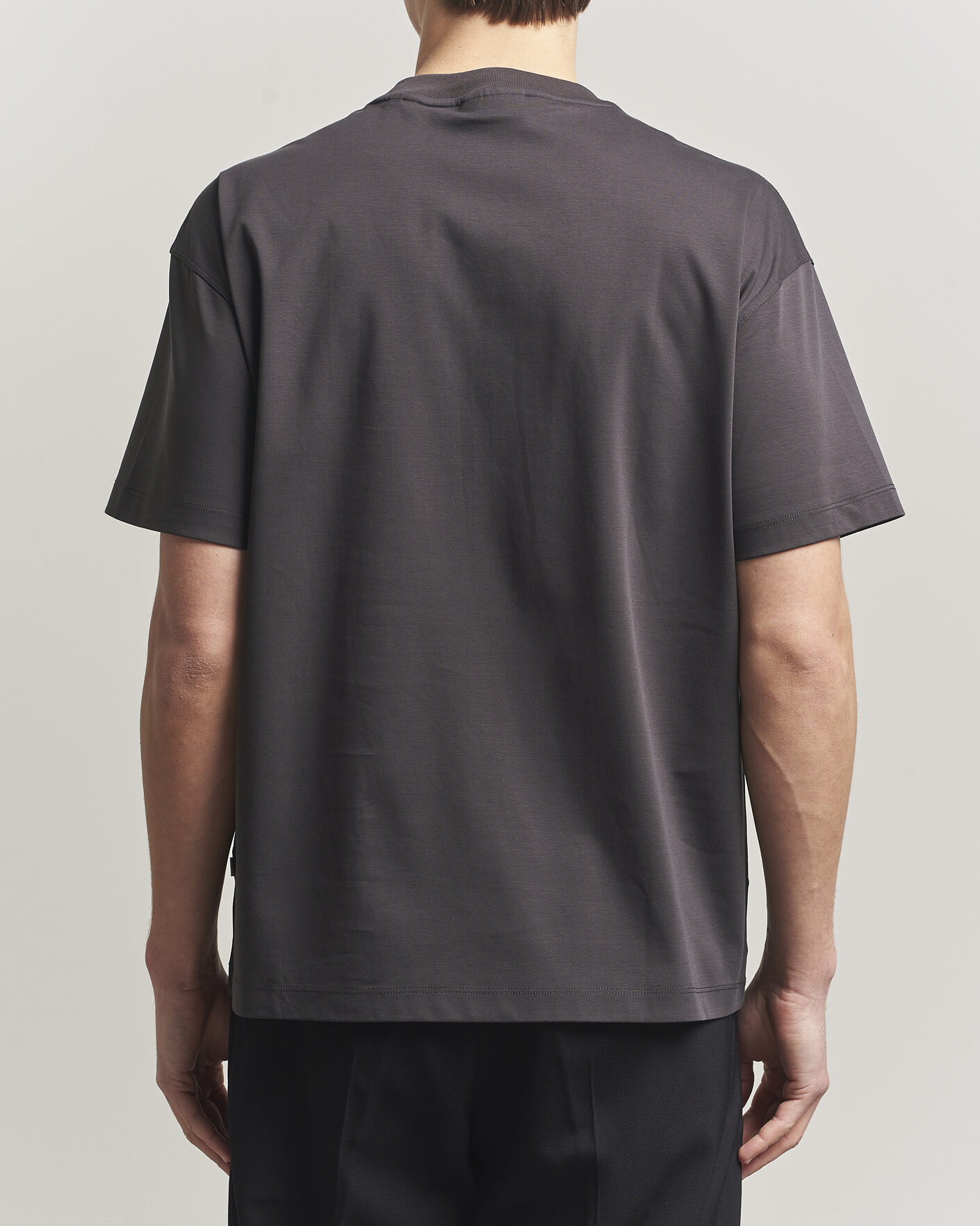 Hombres | Camisetas | NN07 | Lionel Mercerized Crew Neck T-Shirt Deep Truffle
