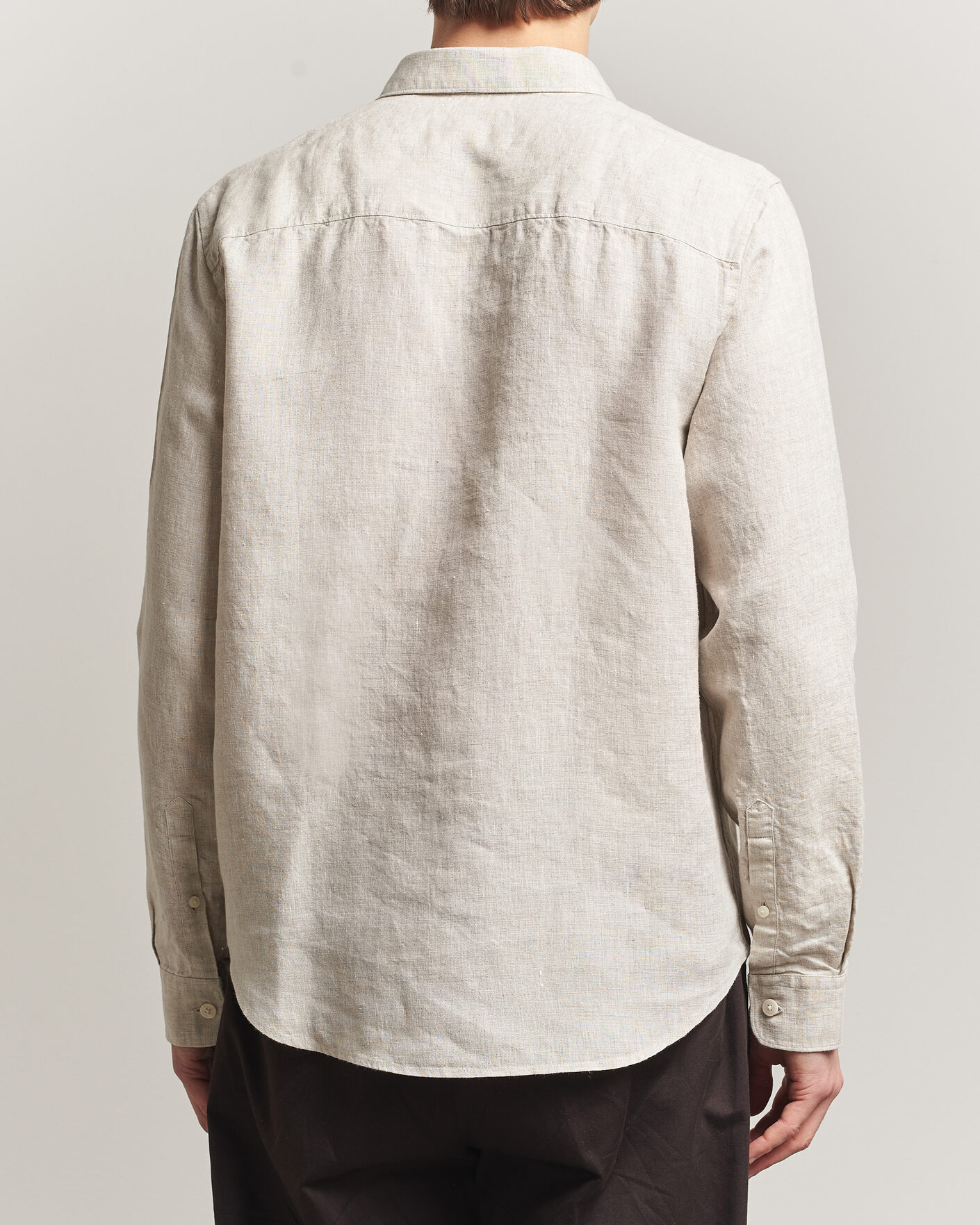 Hombres | Camisas | NN07 | Enzo Linen Shirt Oat