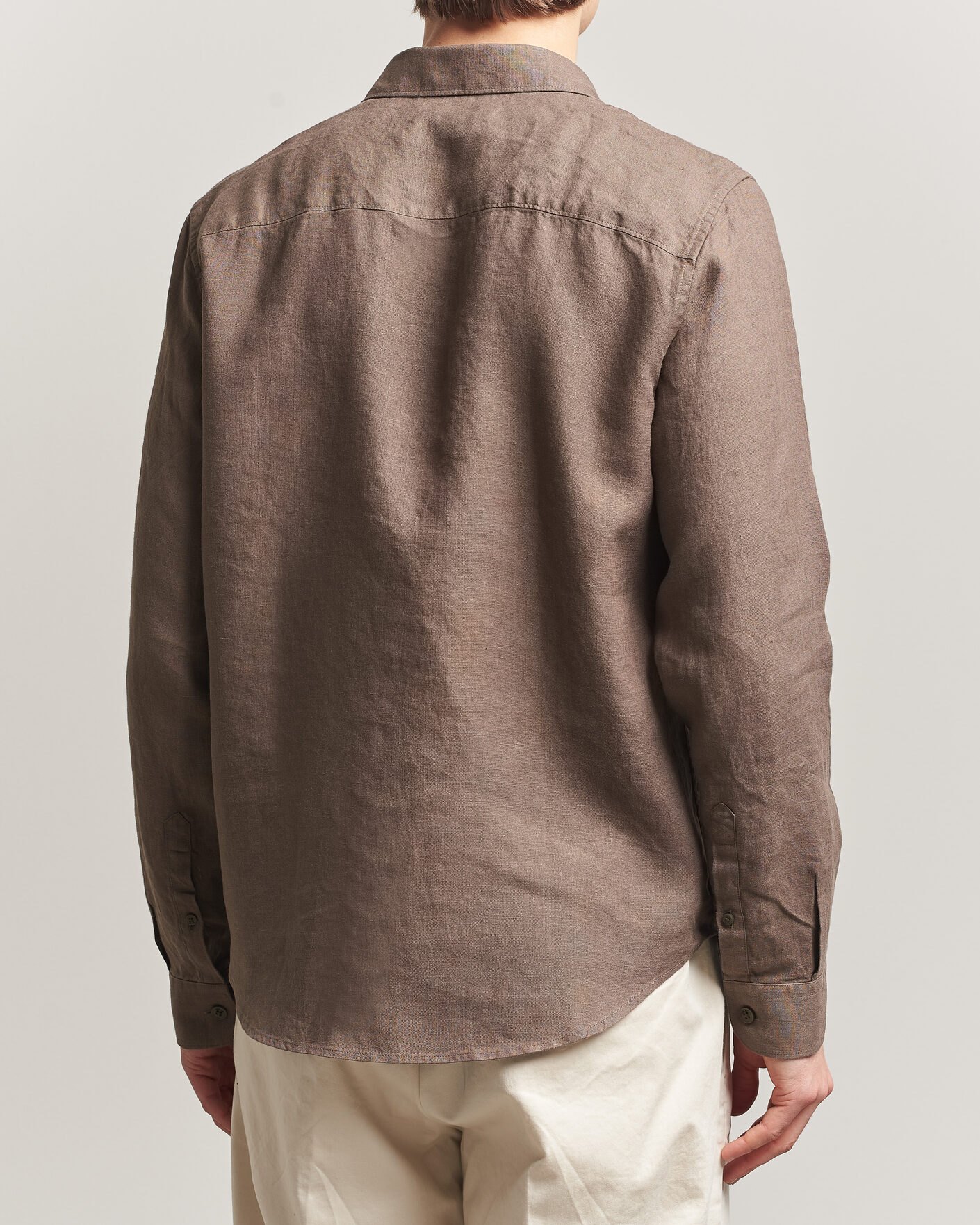 Hombres | Camisas | NN07 | Enzo Linen Shirt Mable Husk