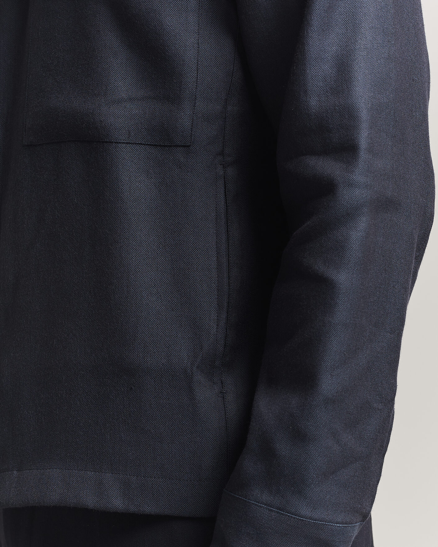 Hombres | Camisas | NN07 | Alban Linen/Viscose Overshirt Deep Navy