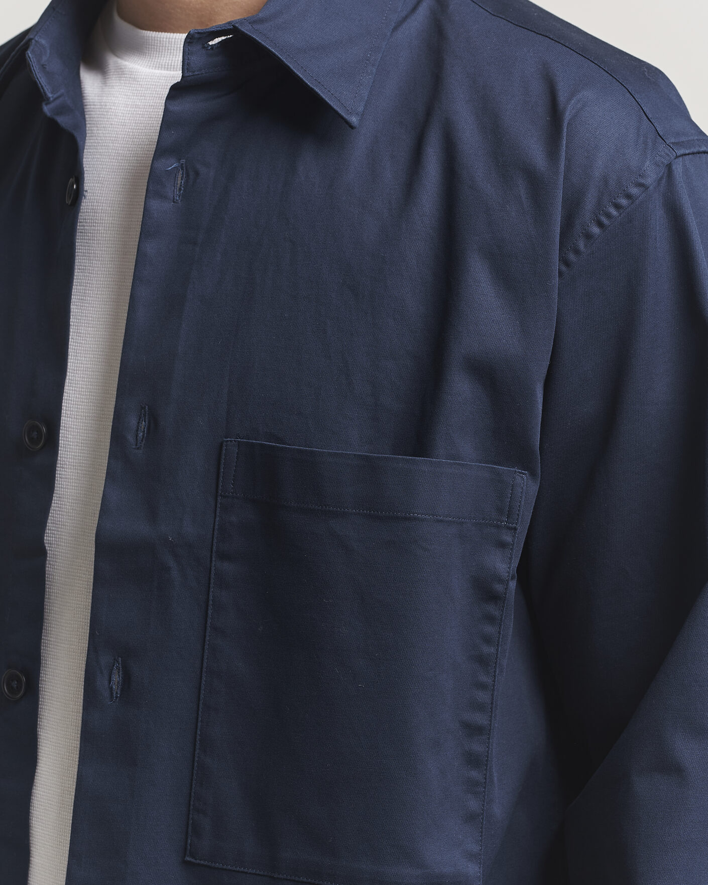 Hombres | Camisas | NN07 | Freddy Cotton Overshirt Navy Blue