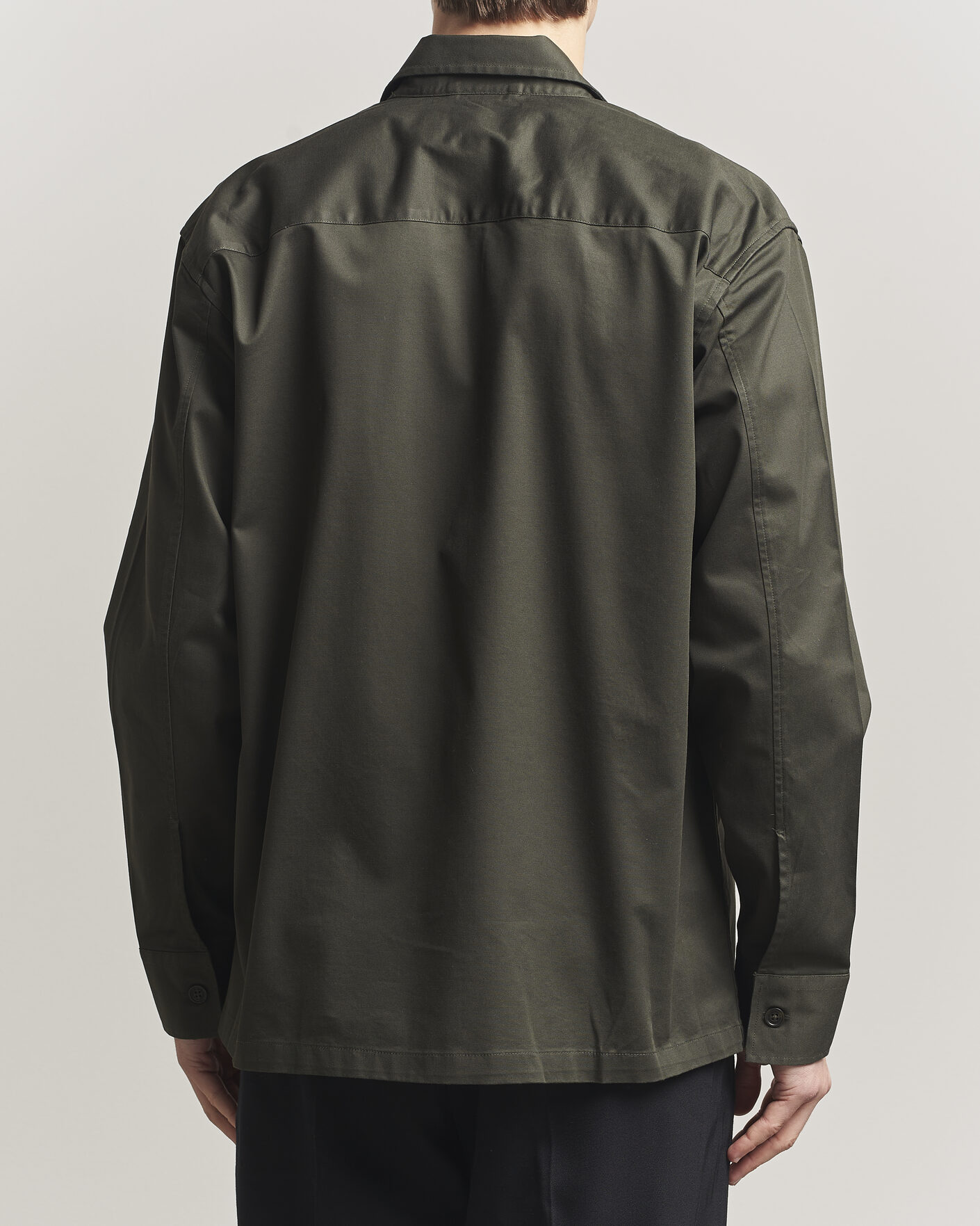 Hombres | Camisas | NN07 | Freddy Cotton Overshirt Dark Army