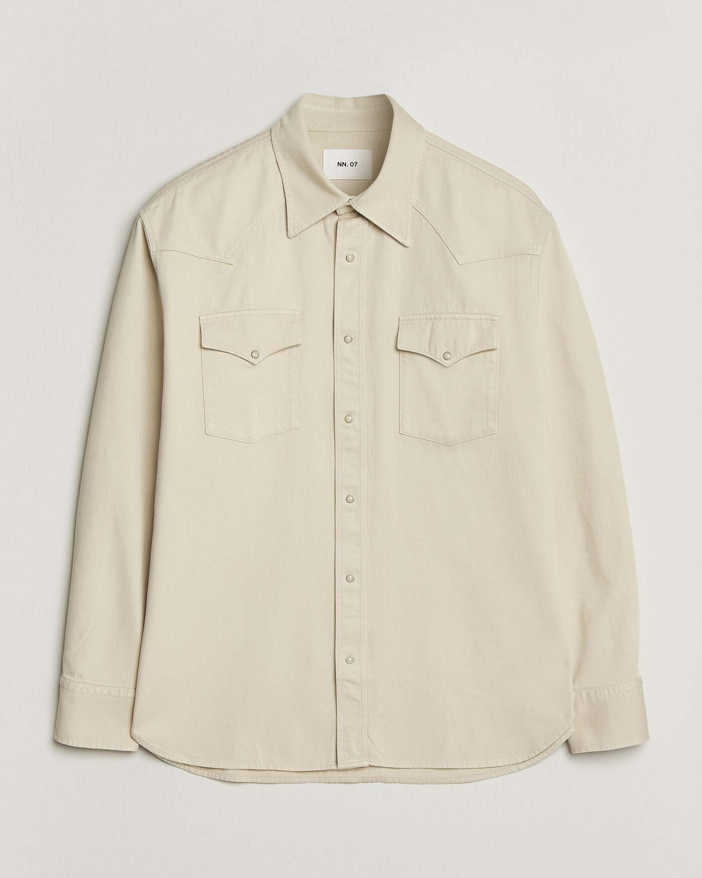 Hombres | Camisas | NN07 | Ricky Western Denim Shirt Ivory