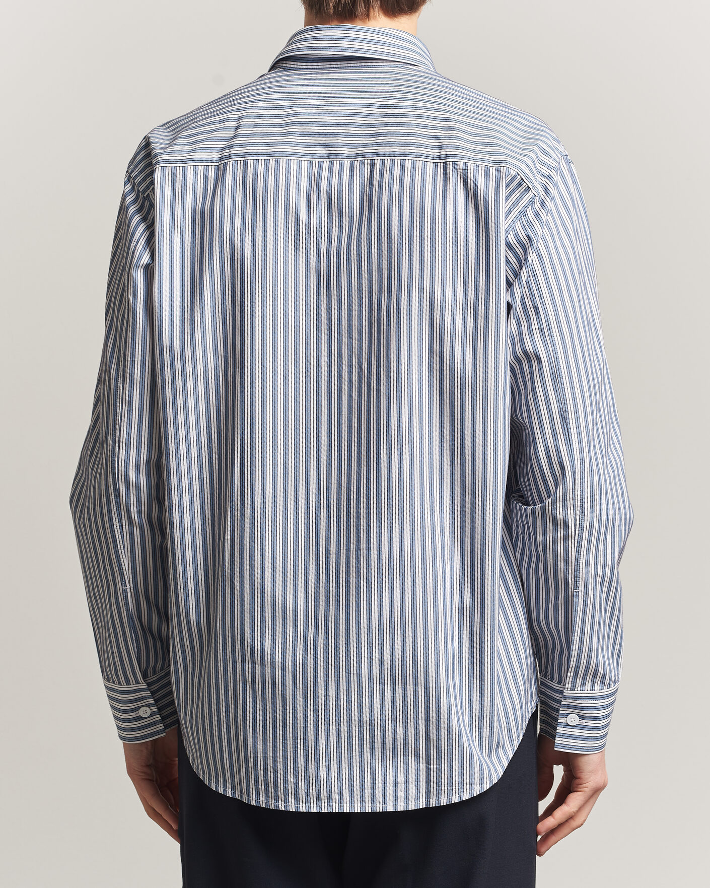 Hombres | Camisas | NN07 | Freddy Striped Shirt Sea Spray Green