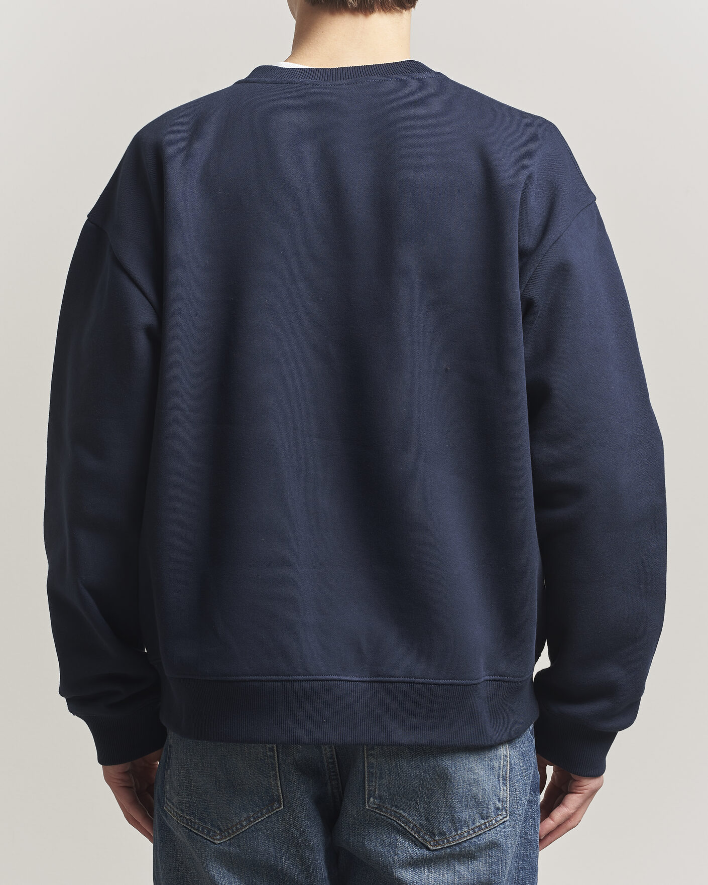 Hombres | Jerséis y prendas de punto | NN07 | David Crew Neck Sweatshirt Navy Blue