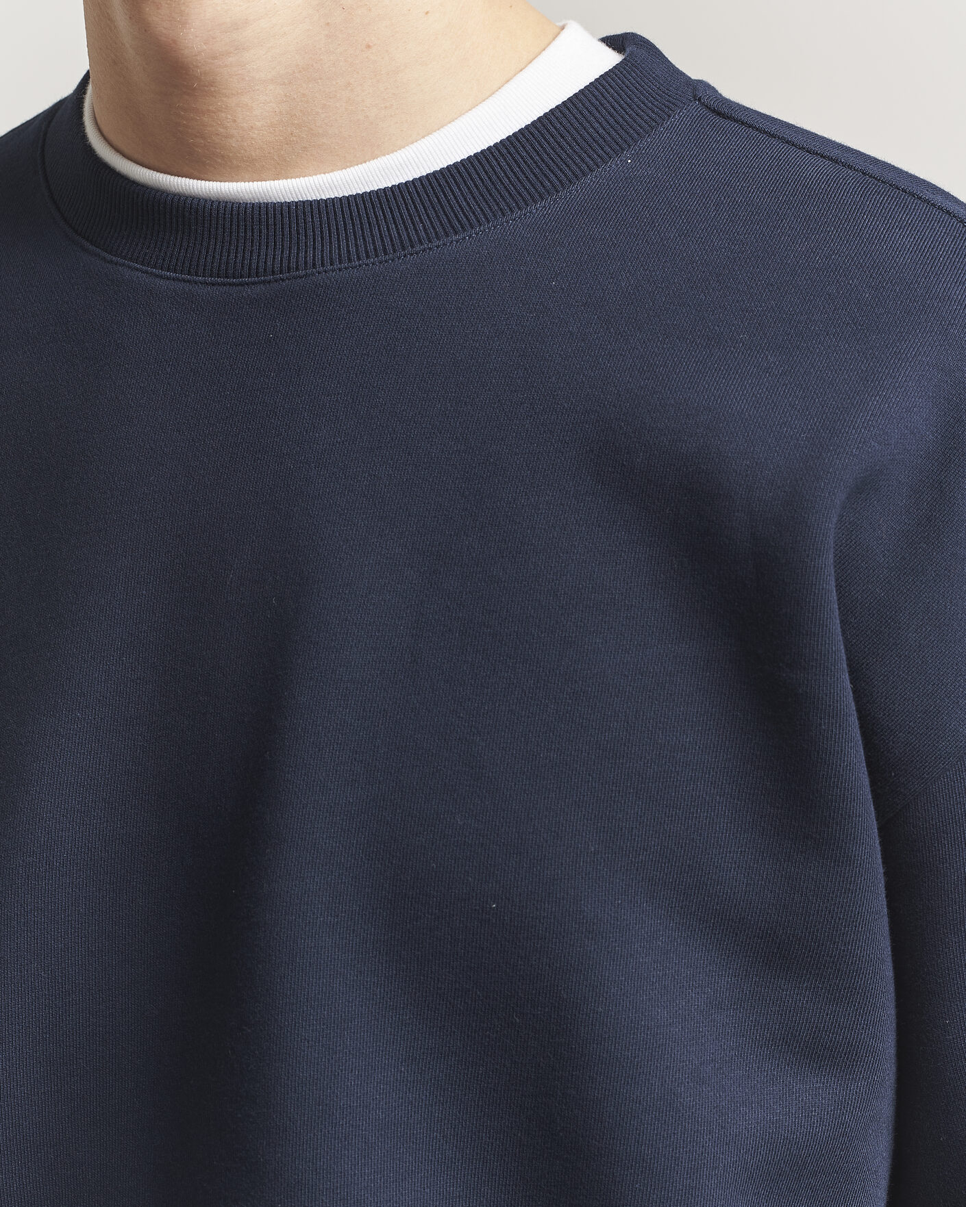 Hombres | Jerséis y prendas de punto | NN07 | David Crew Neck Sweatshirt Navy Blue
