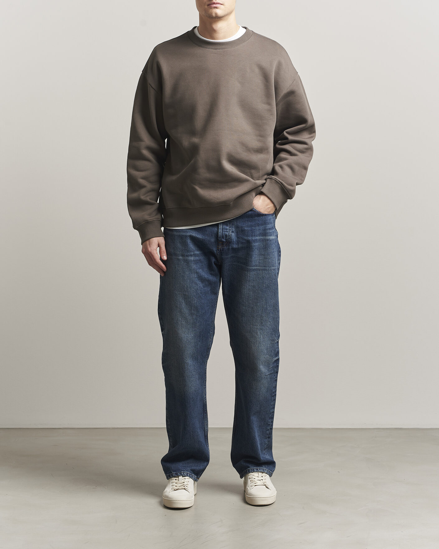 Hombres | Jerséis y prendas de punto | NN07 | David Crew Neck Sweatshirt Mable Husk