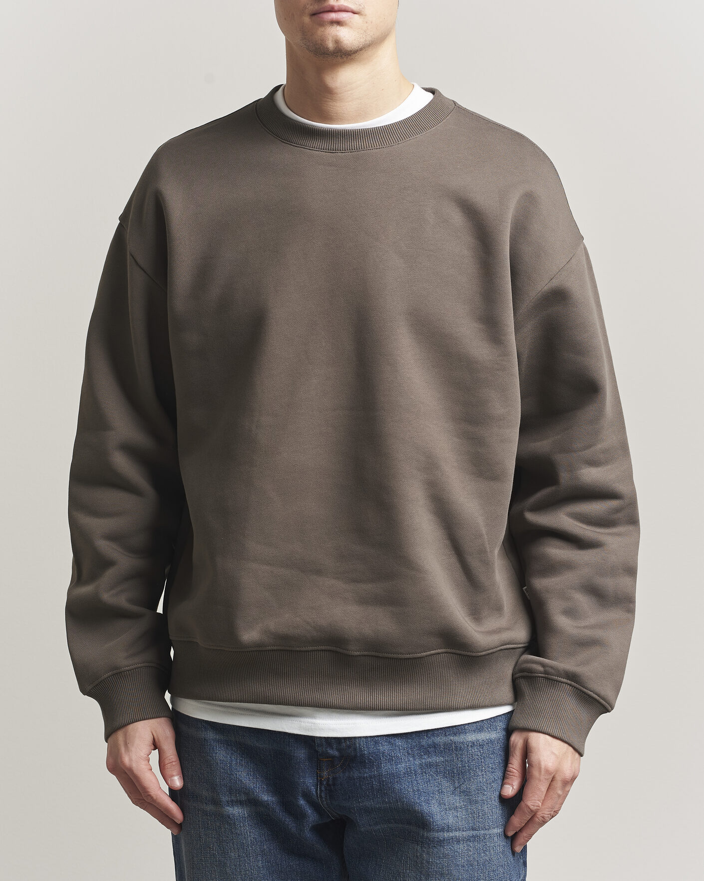 Hombres | Jerséis y prendas de punto | NN07 | David Crew Neck Sweatshirt Mable Husk