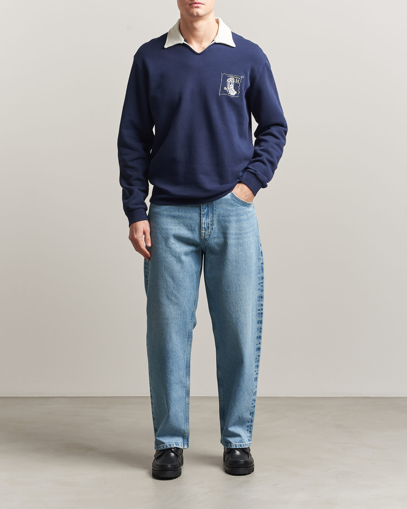 Hombres | Camisas | NN07 | Otis Loose Fit Selvedge Jeans Light Blue