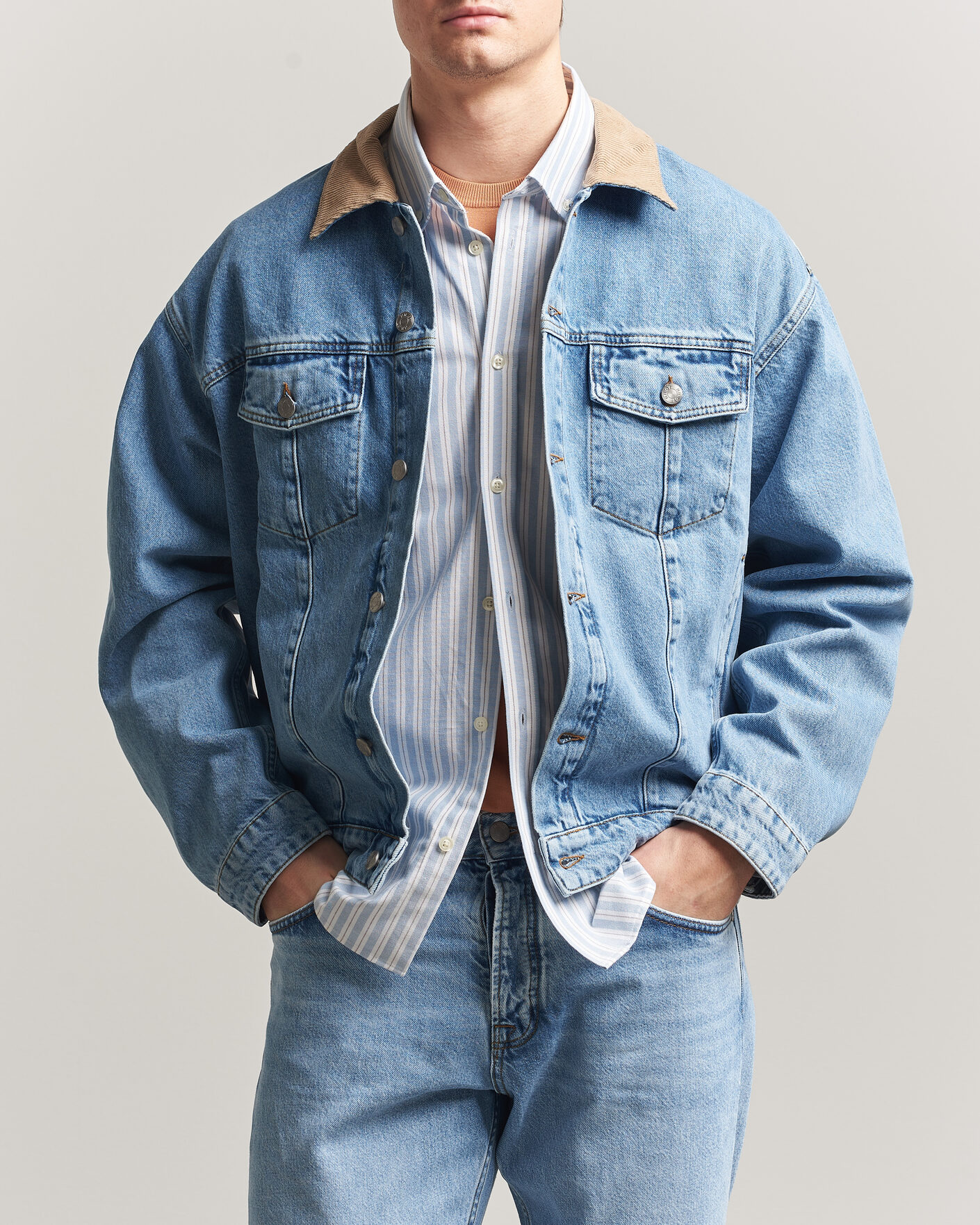 Hombres | Abrigos y chaquetas | NN07 | Roy Denim Jacket Vintage Blue