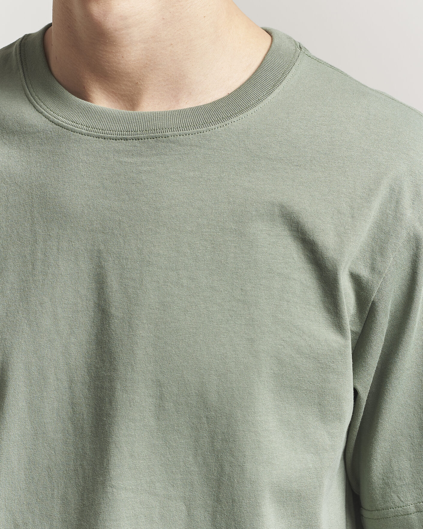 Hombres | Camisetas | NN07 | Jett Washed Crew Neck T-Shirt Sea Spray Green