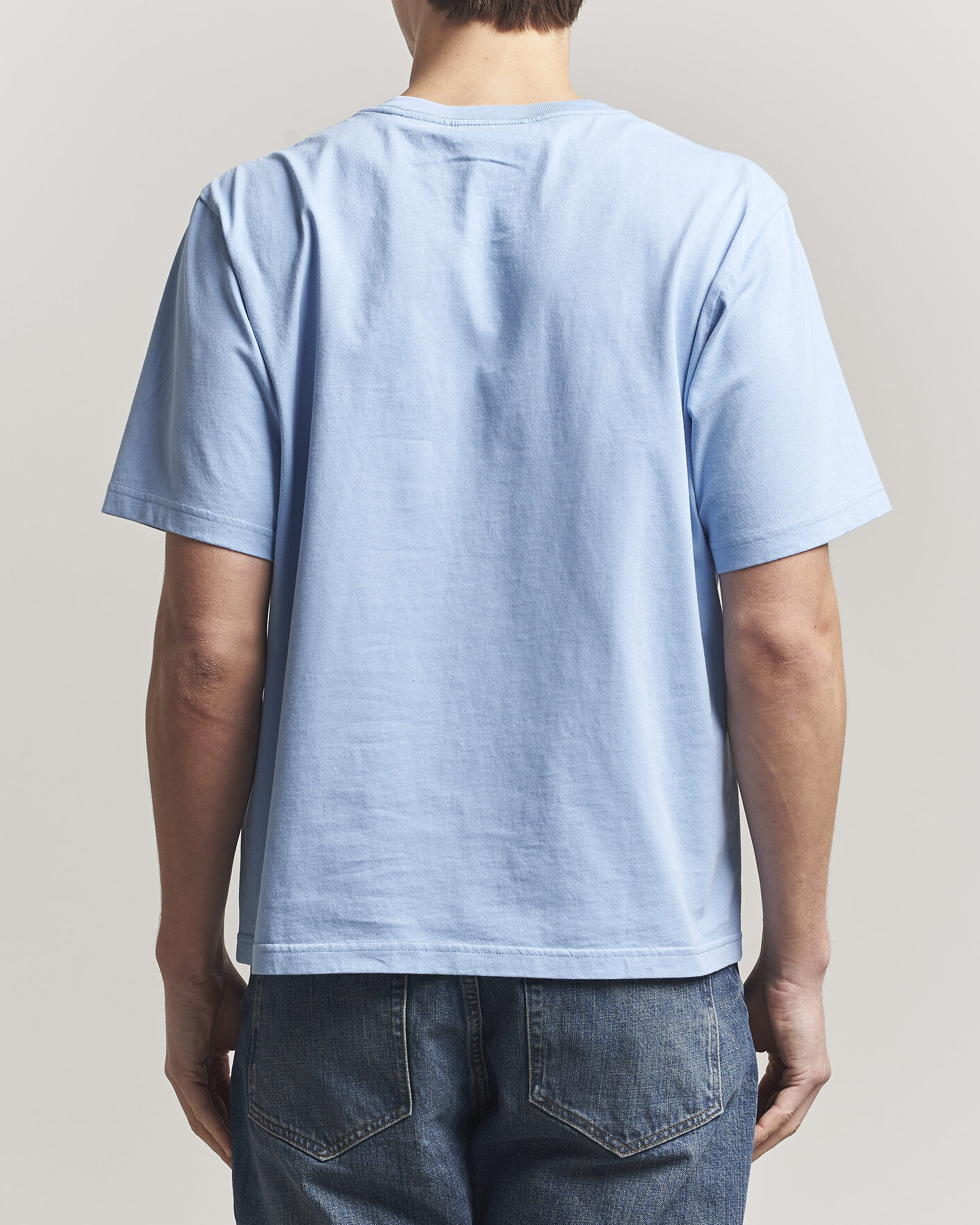 Hombres | Camisetas | NN07 | Jett Embroidered Crew Neck T-Shirt Cerulian Blue