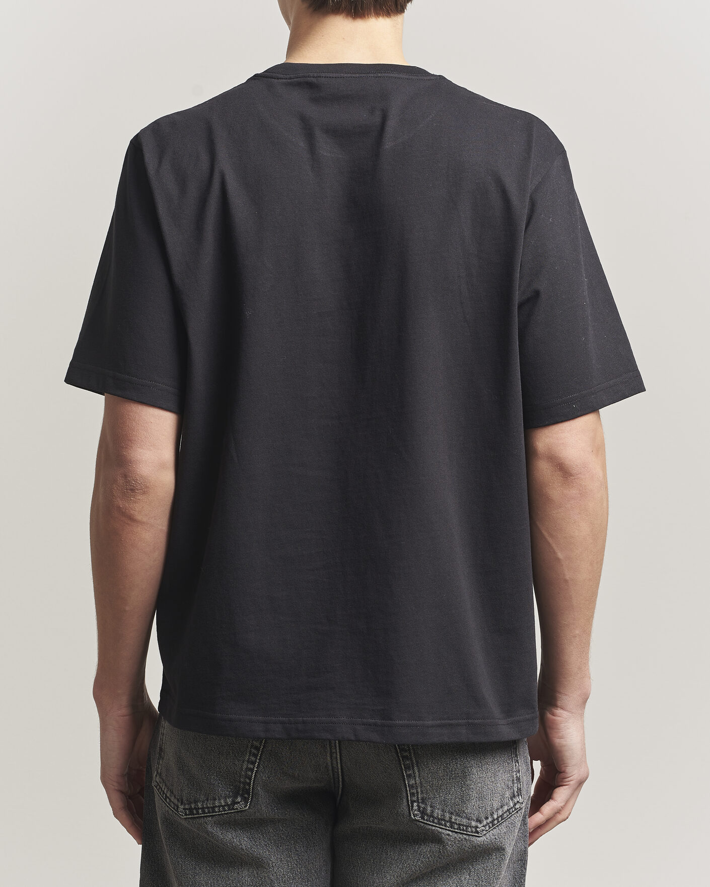 Hombres | Camisetas | NN07 | Jett Embroidered Crew Neck T-Shirt Black