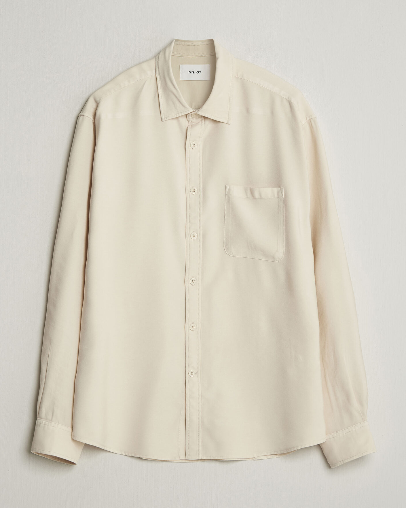 Hombres | Camisas | NN07 | Deon Tencel Shirt Ivory