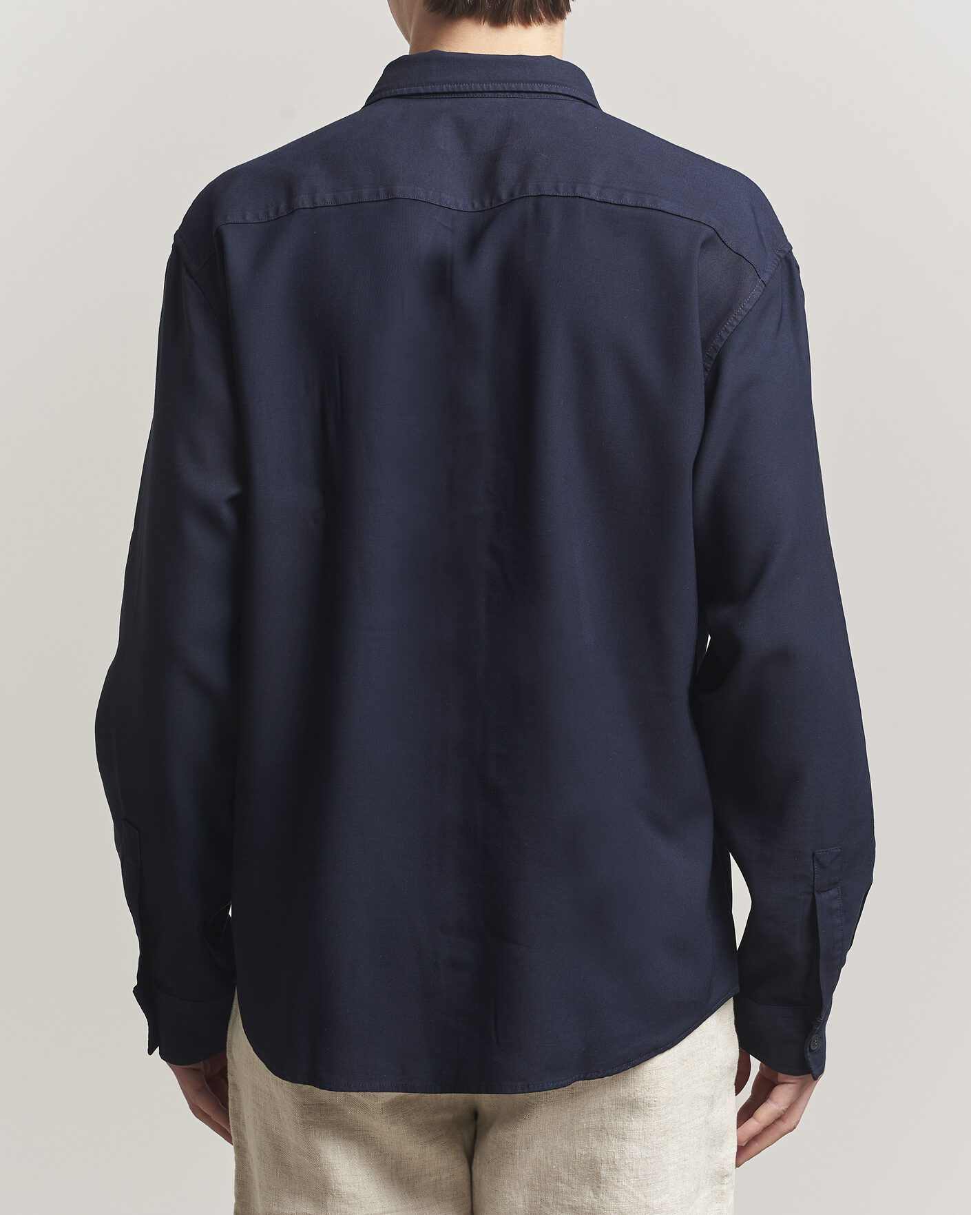 Hombres | Camisas | NN07 | Deon Tencel Shirt Navy Blue