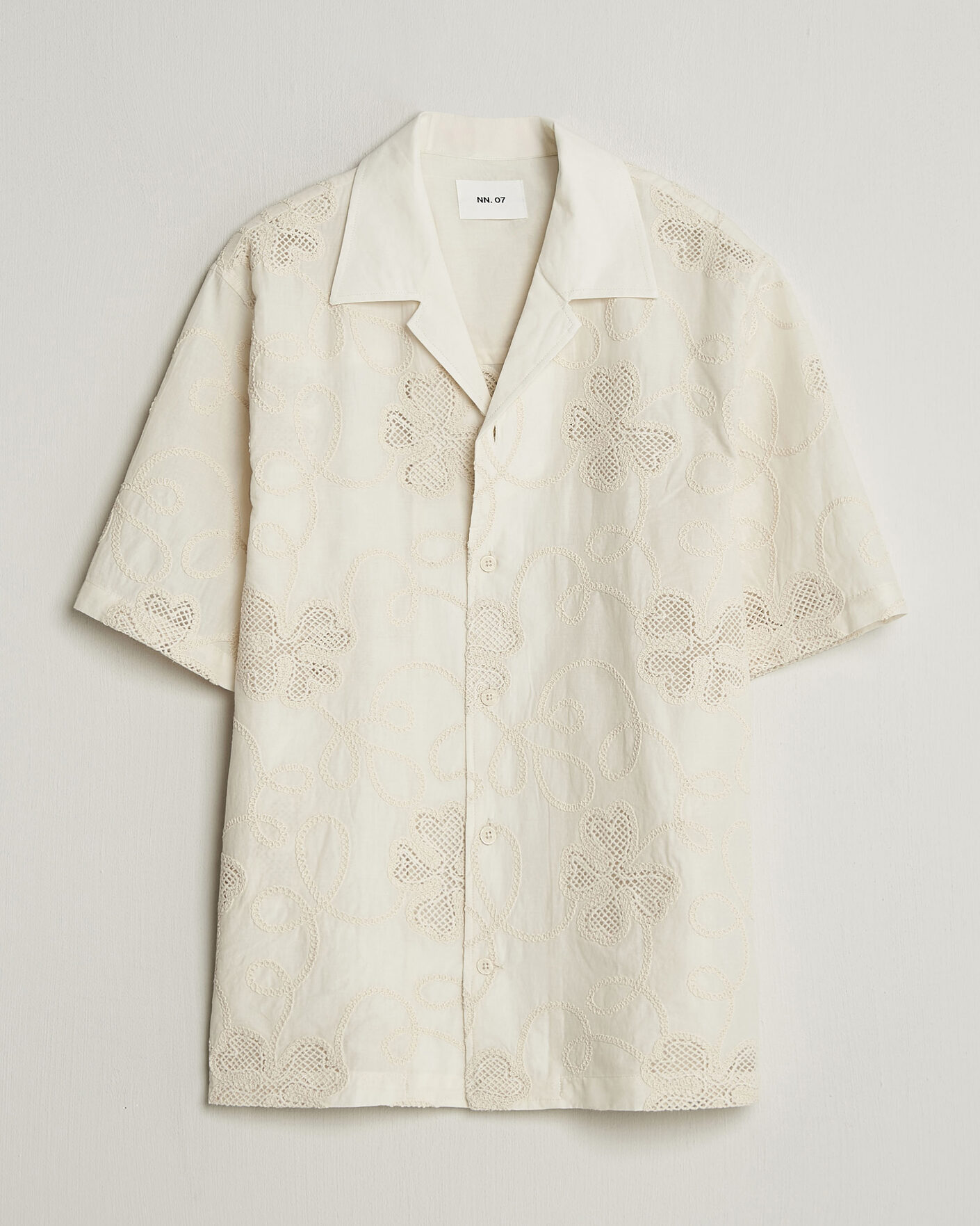 Hombres | Camisas | NN07 | Ben Flower Shirt Ivory
