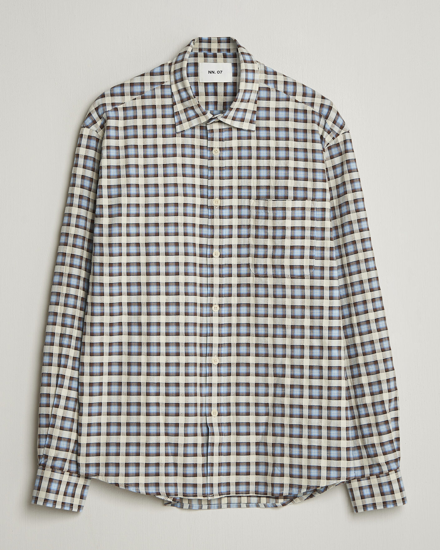 Hombres | Camisas | NN07 | Deon Checked Shirt Blue