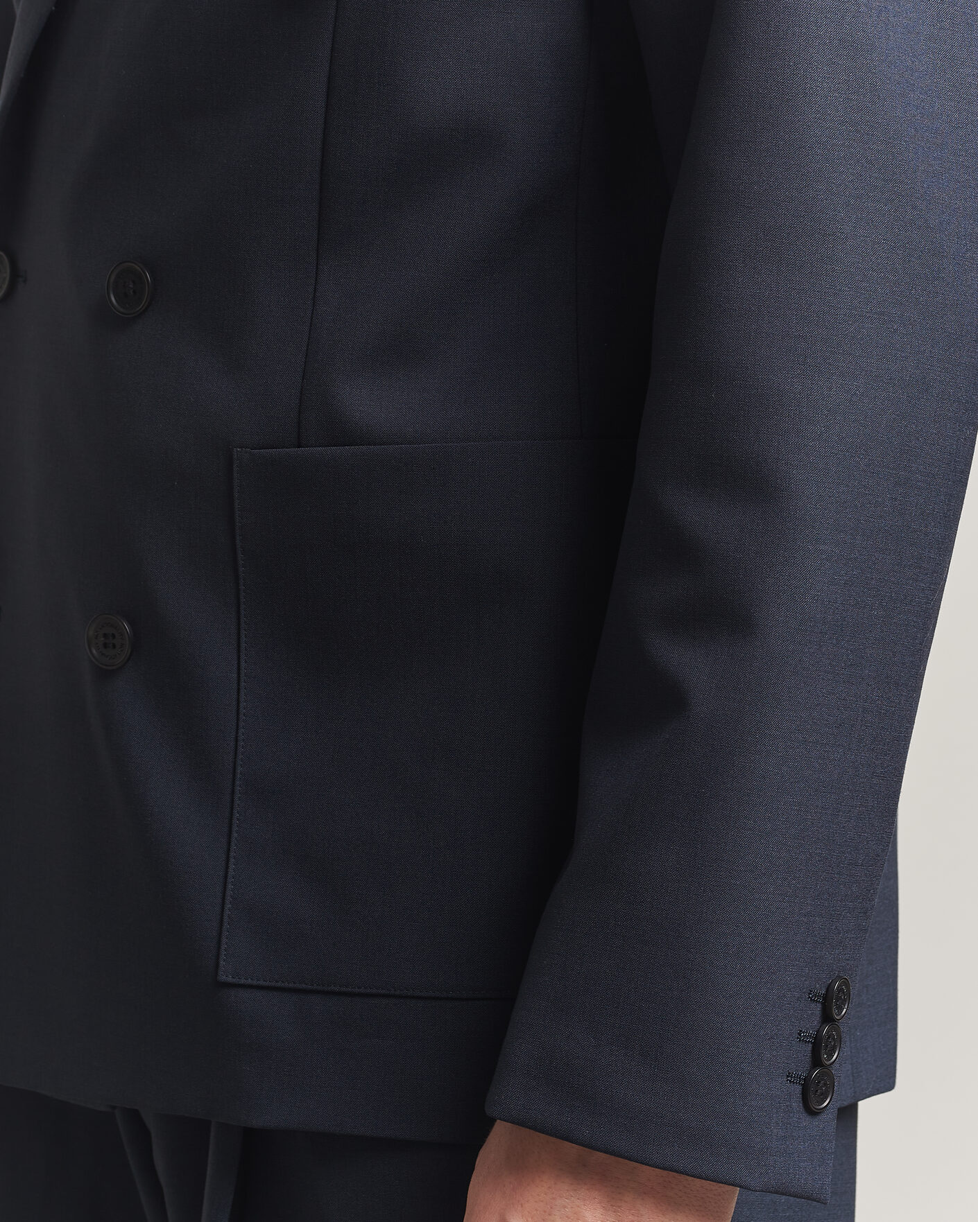 Hombres | Blazers | NN07 | Jordin Summer Wool Double Breasted Blazer Deep Navy