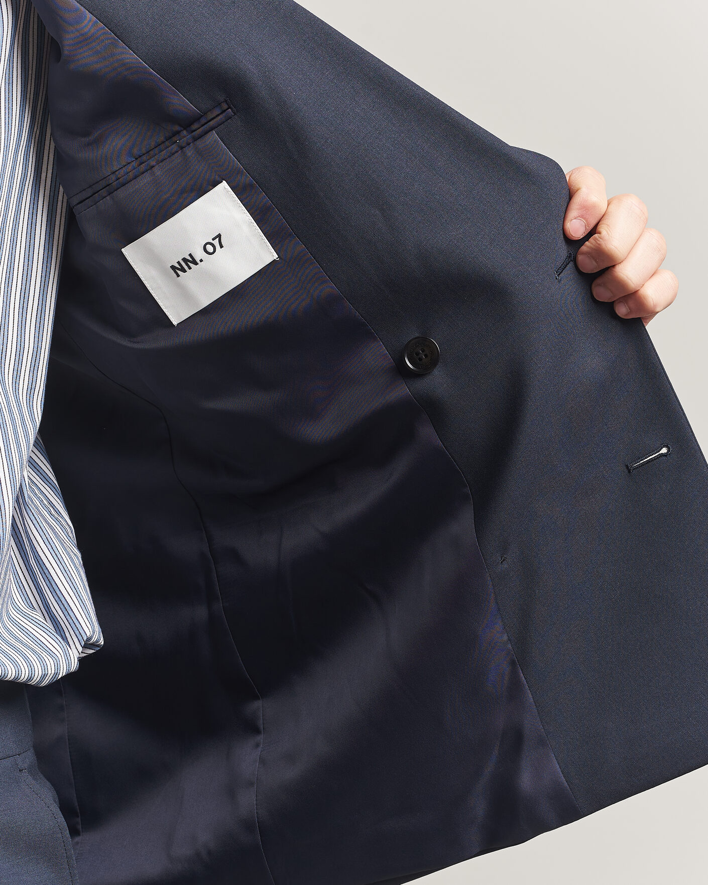 Hombres | Blazers | NN07 | Jordin Summer Wool Double Breasted Blazer Deep Navy