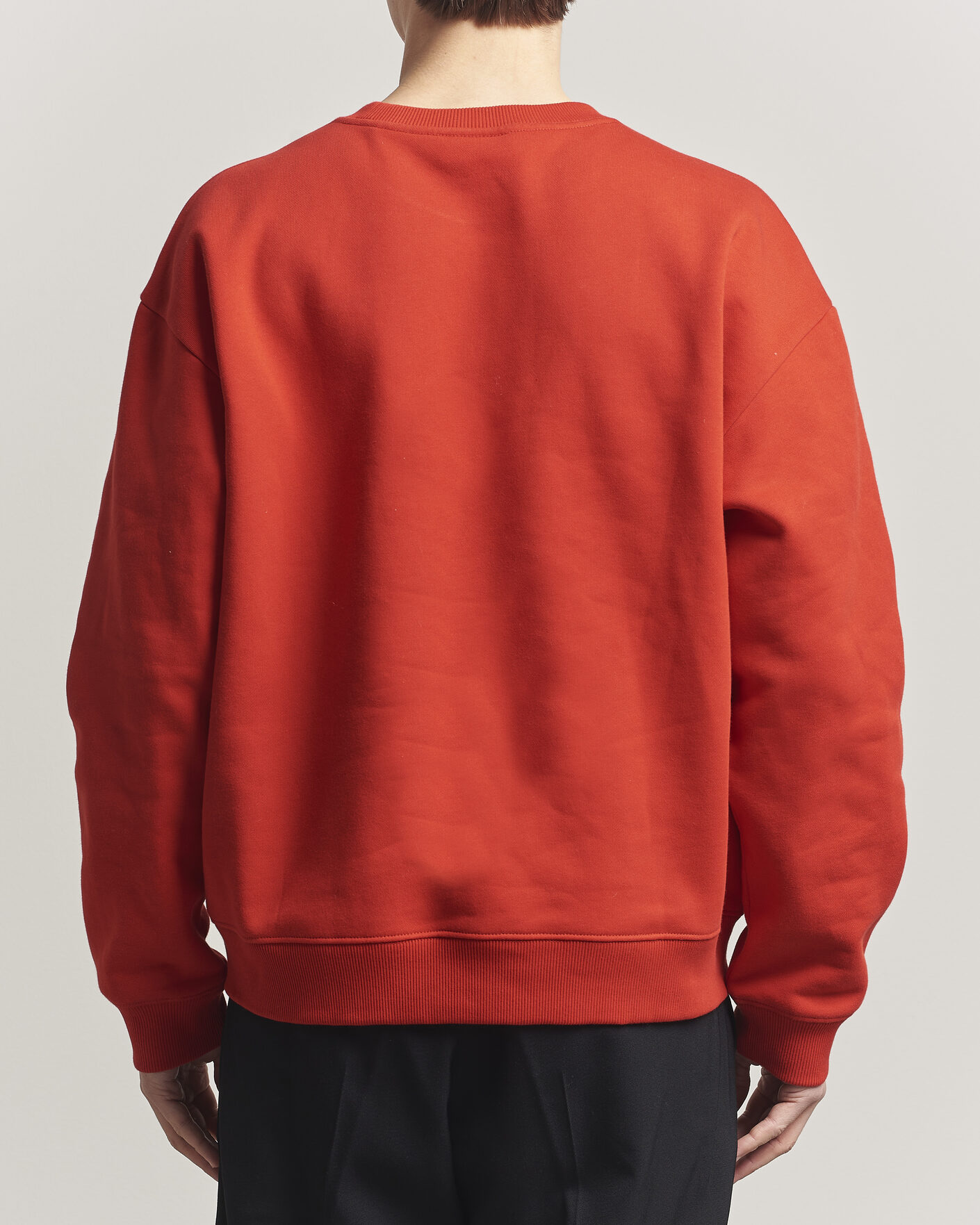 Hombres | Jerséis y prendas de punto | NN07 | David Embroidered Crew Neck Sweatshirt Chili Red