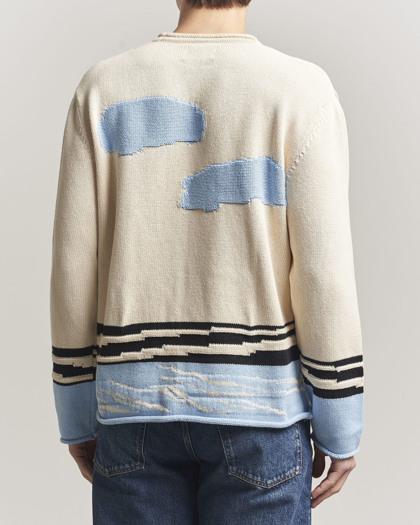 Hombres | Jerséis y prendas de punto | NN07 | Mikkel Knitted HQ Printed Sweater Multi