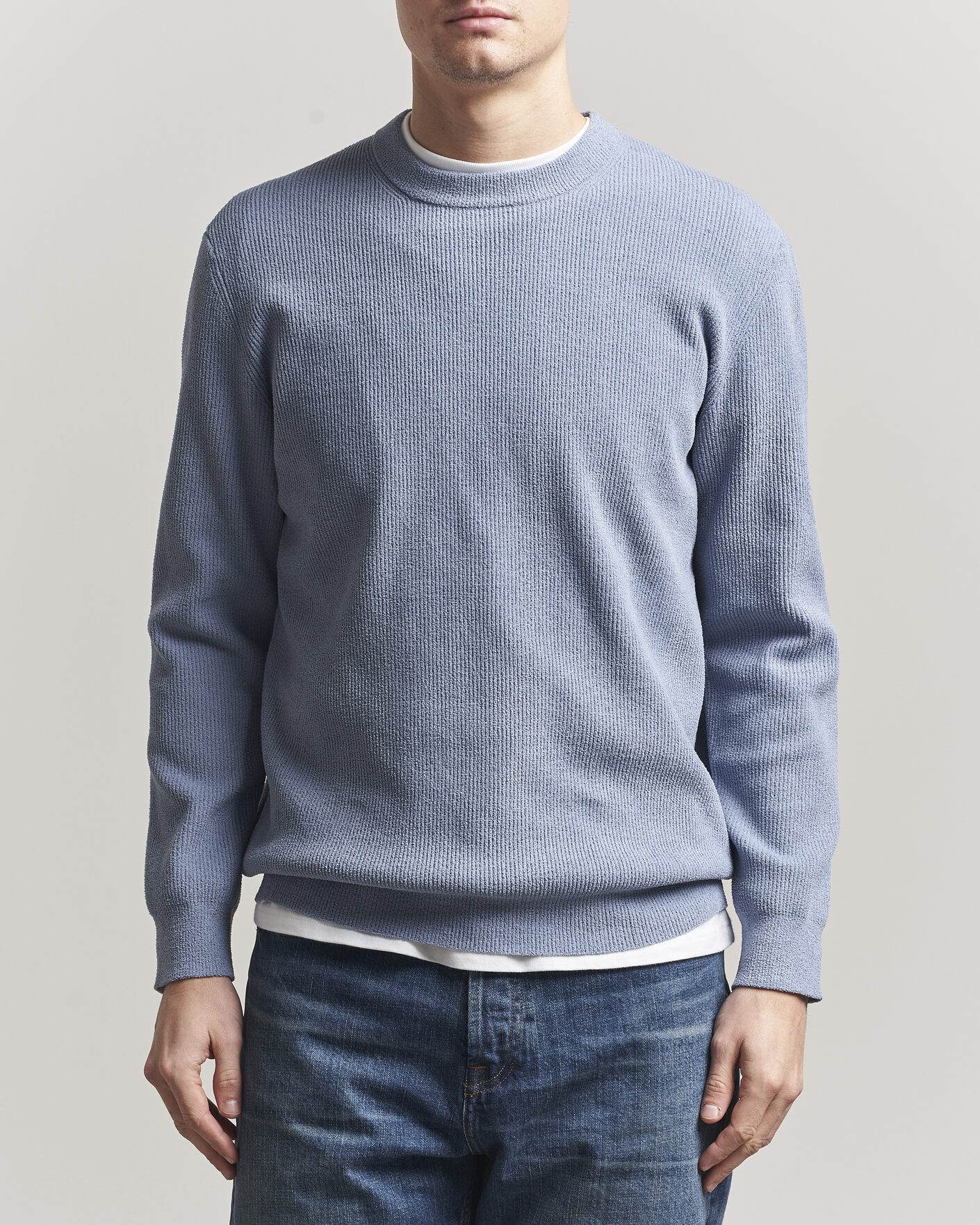 Hombres | Jerséis y prendas de punto | NN07 | Danny Knitted Sweater Stone Blue