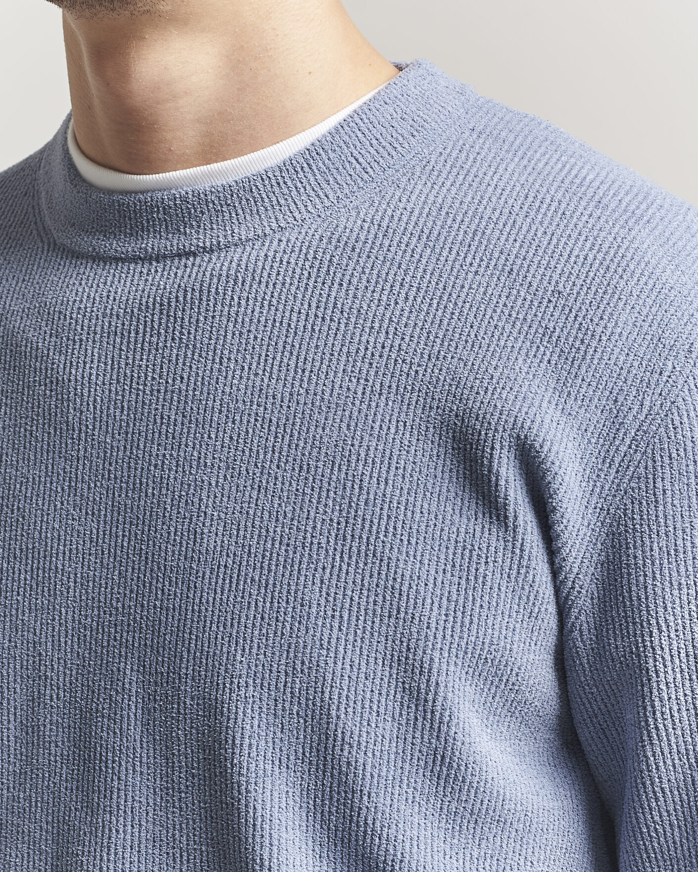 Hombres | Jerséis y prendas de punto | NN07 | Danny Knitted Sweater Stone Blue