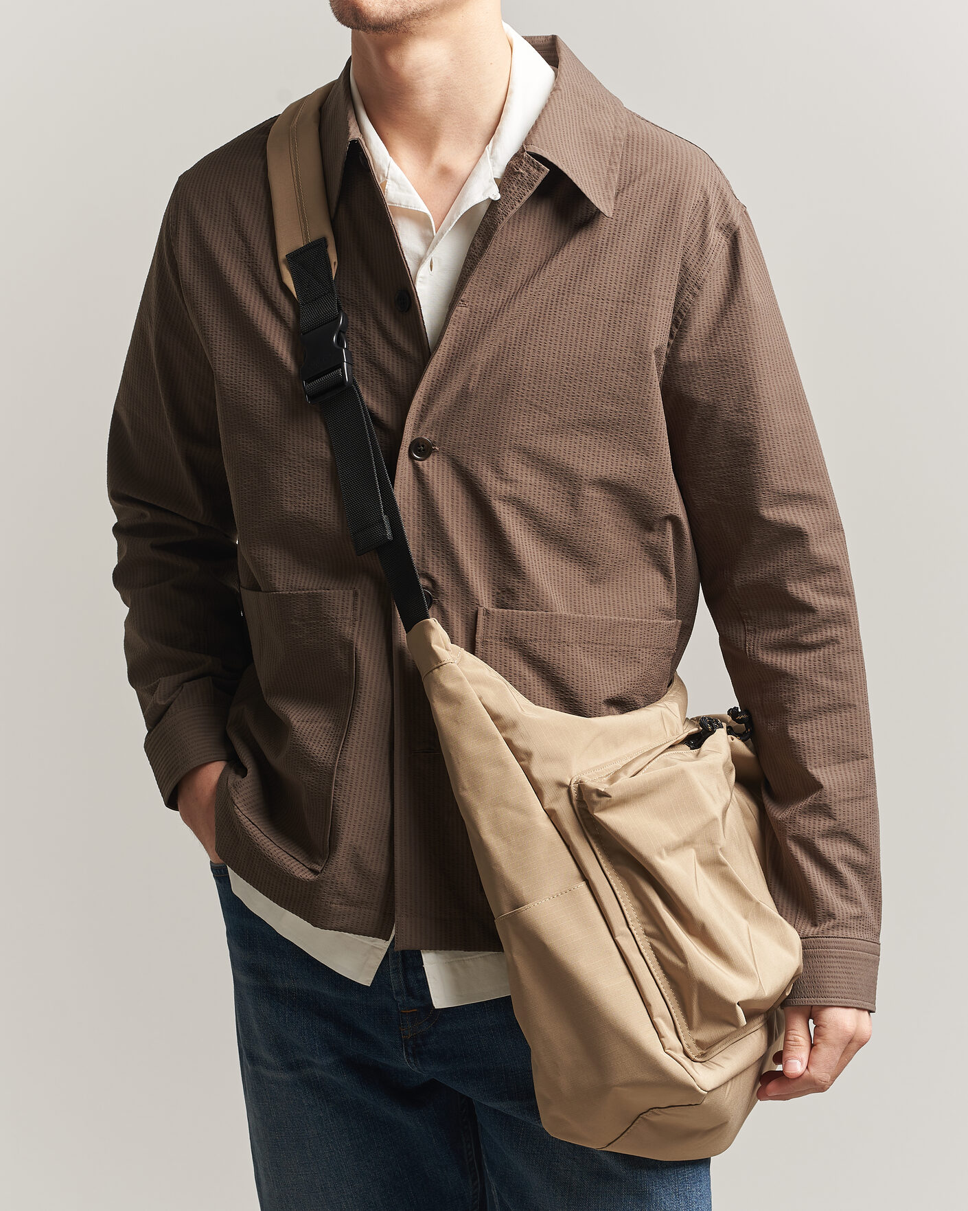 Hombres | Bolsos | NN07 | Nylon Ripstop Messenger Bag Desert Khaki