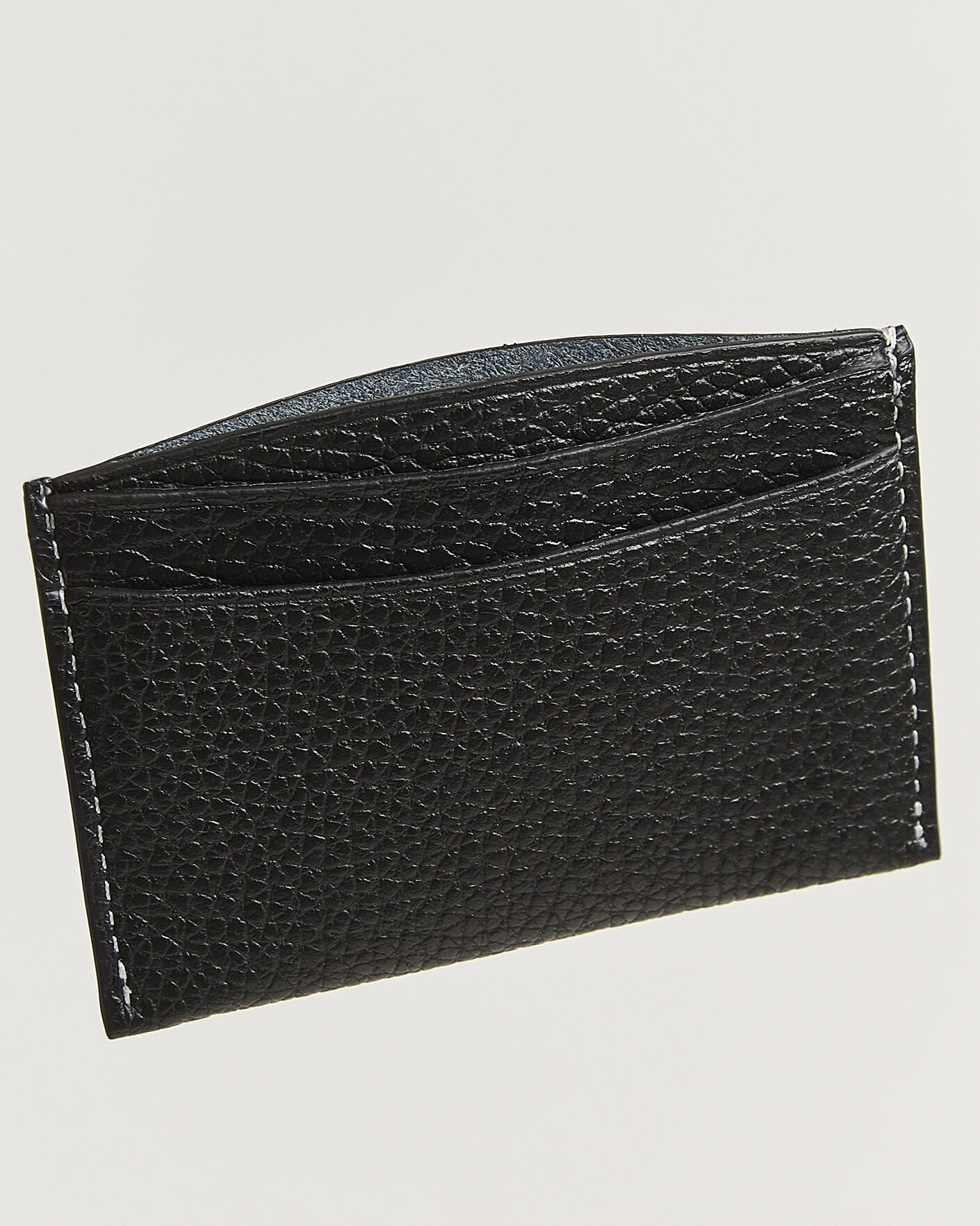 Hombres | Billeteras | NN07 | Grained Leather Card Holder Black