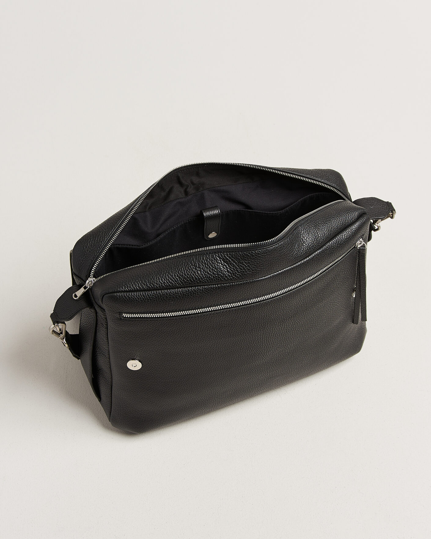 Hombres | Bolsos | NN07 | Port Satchel Grained Leather Briefcase Black