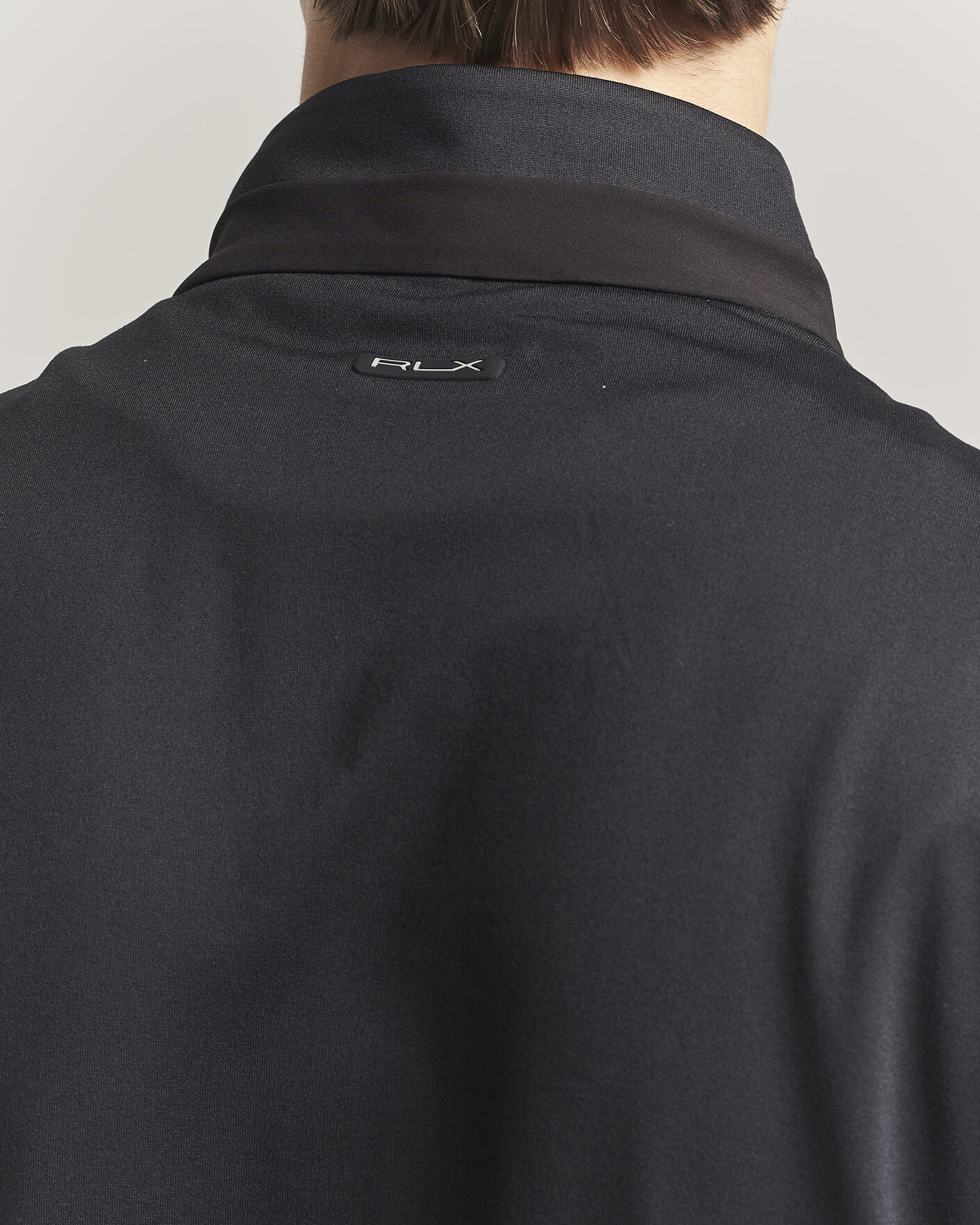 Hombres | Chalecos | RLX Ralph Lauren | Half-Zip Luxury Jersey Vest Polo Black