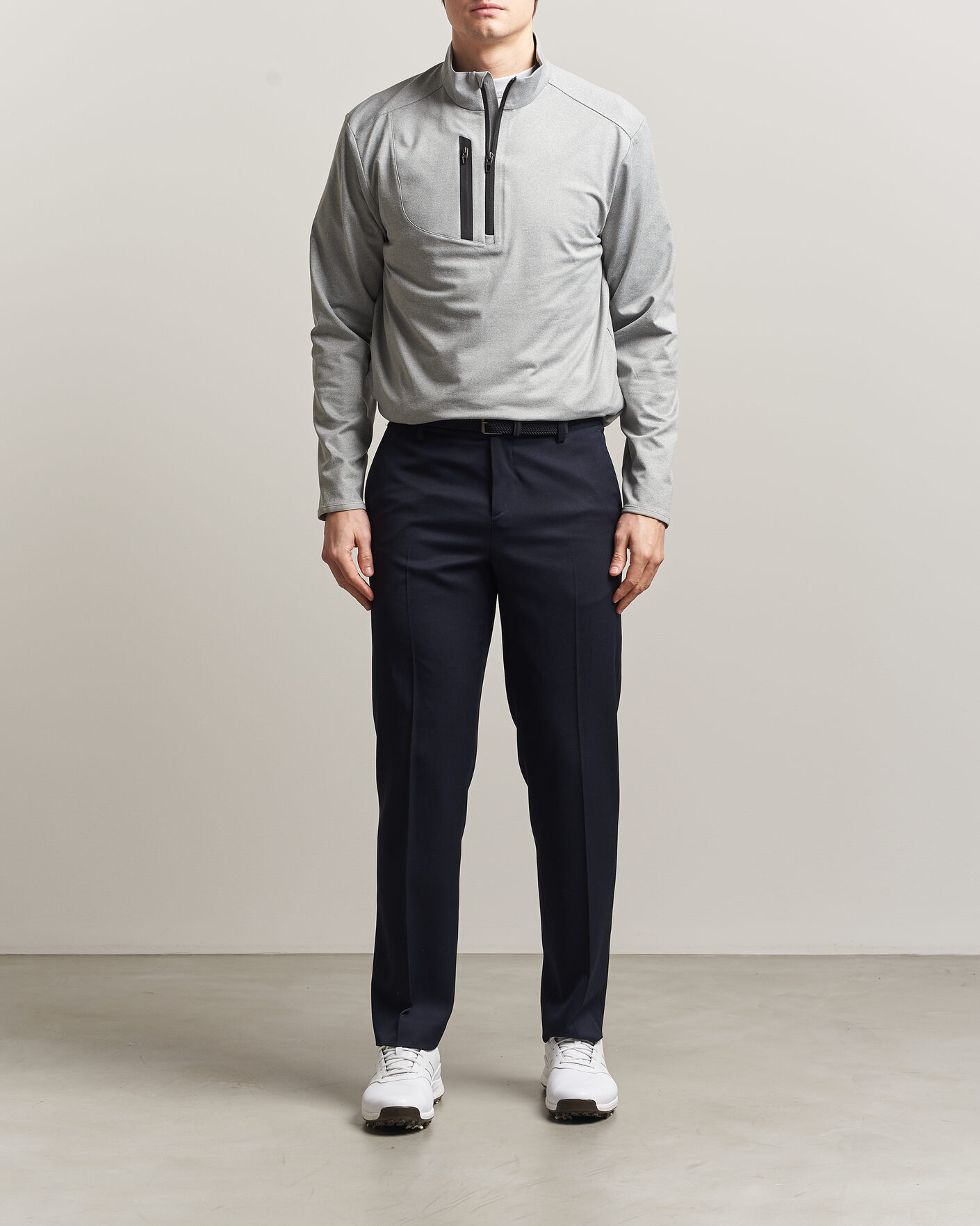 Hombres | Ropa de golf | RLX Ralph Lauren | Luxury Jersey Half Zip Andover Heather